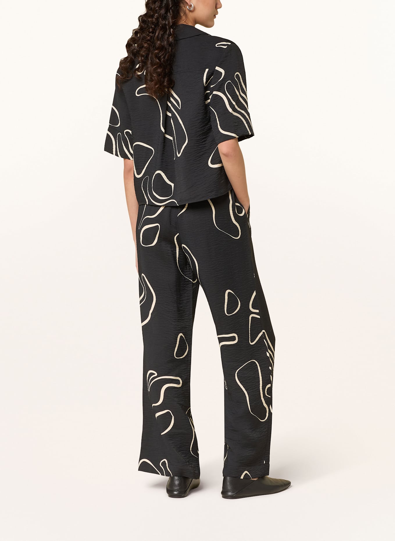 someday Cropped-Hemdbluse ZESORA: SCHWARZ / CREME