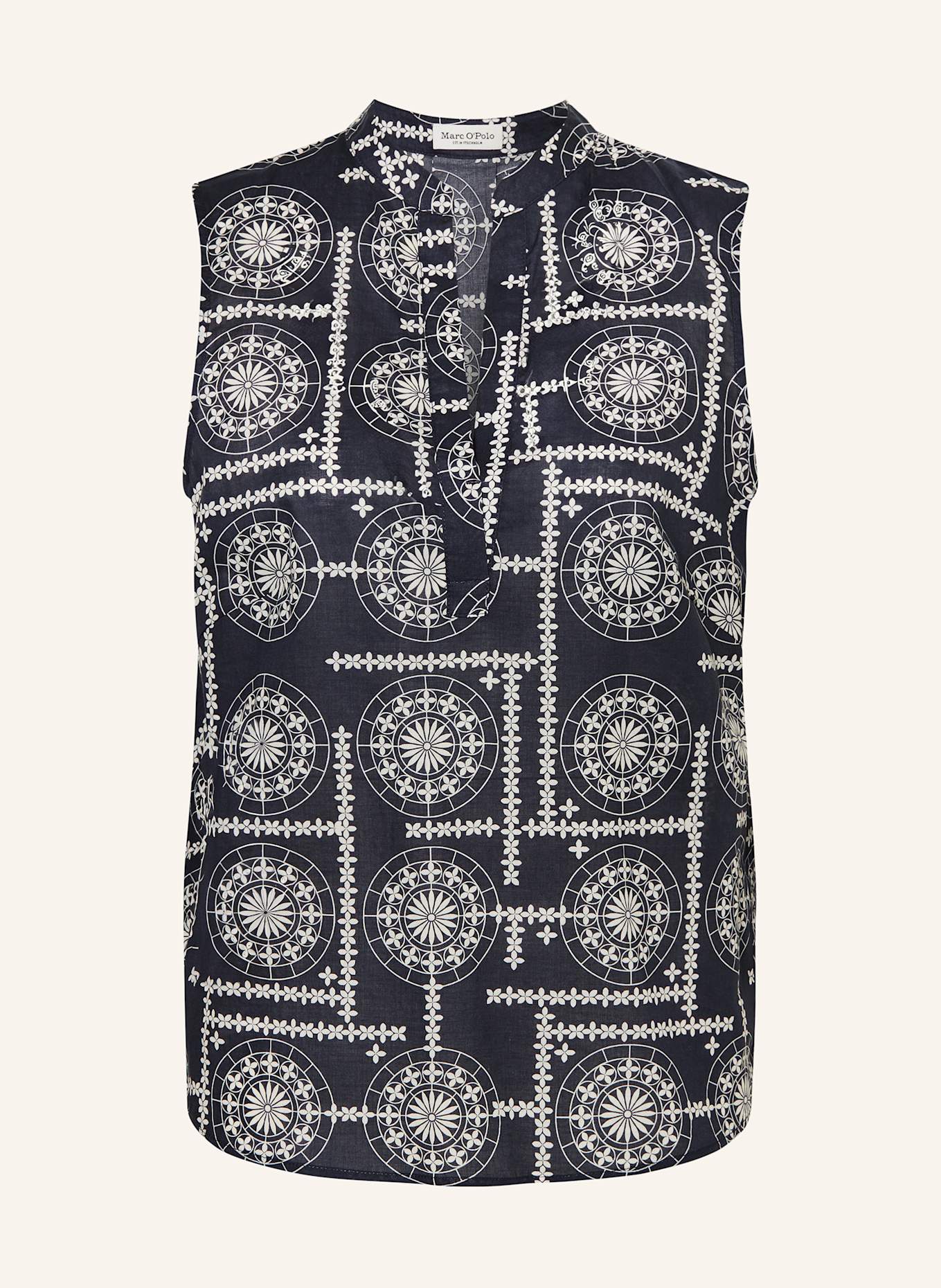 Marc O'Polo Top: BLUE / WHITE