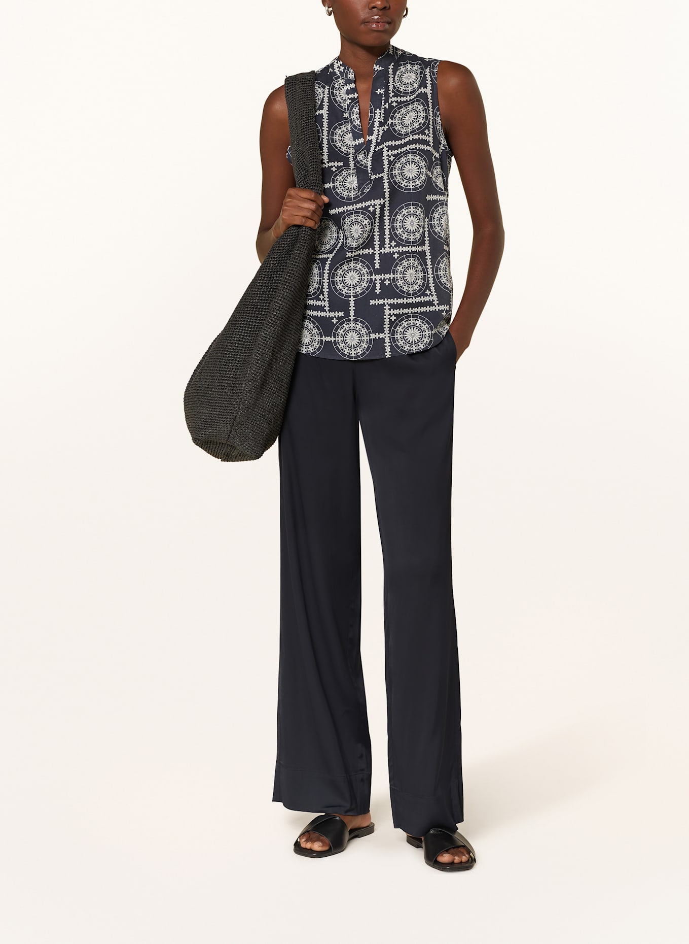 Marc O'Polo Top: BLUE / WHITE