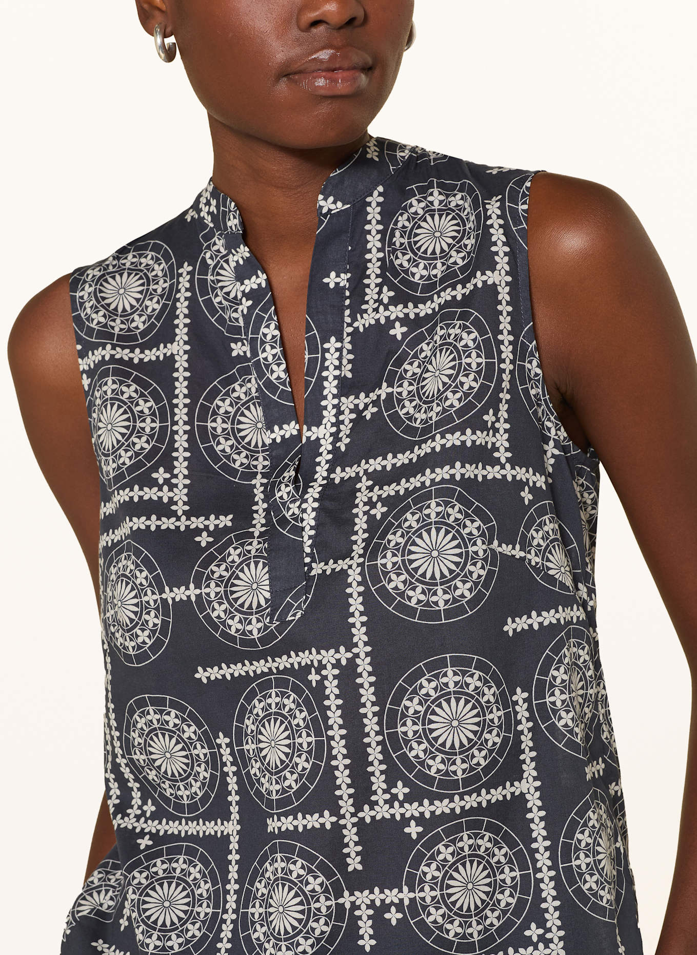 Marc O'Polo Top: BLUE / WHITE