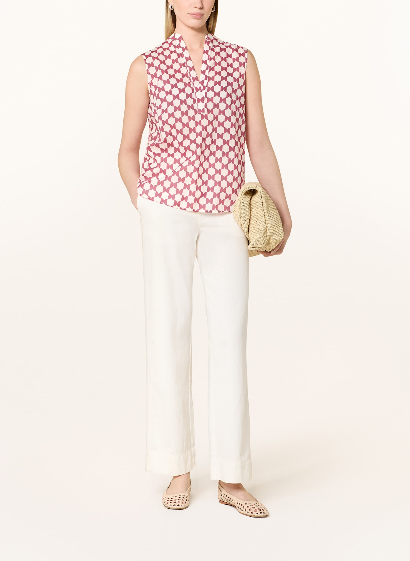 Marc O'Polo Top: PINK / ECRU