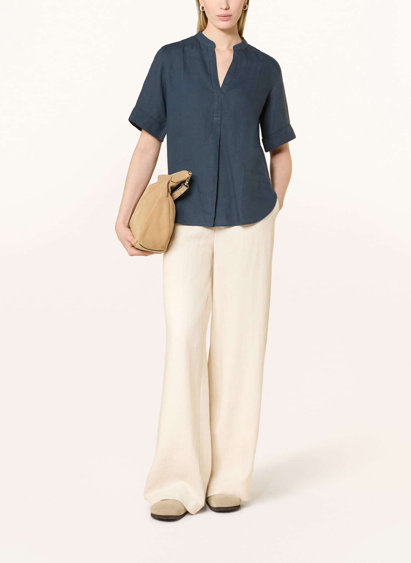 Marc O'Polo Blusenshirt aus Leinen: BLAU