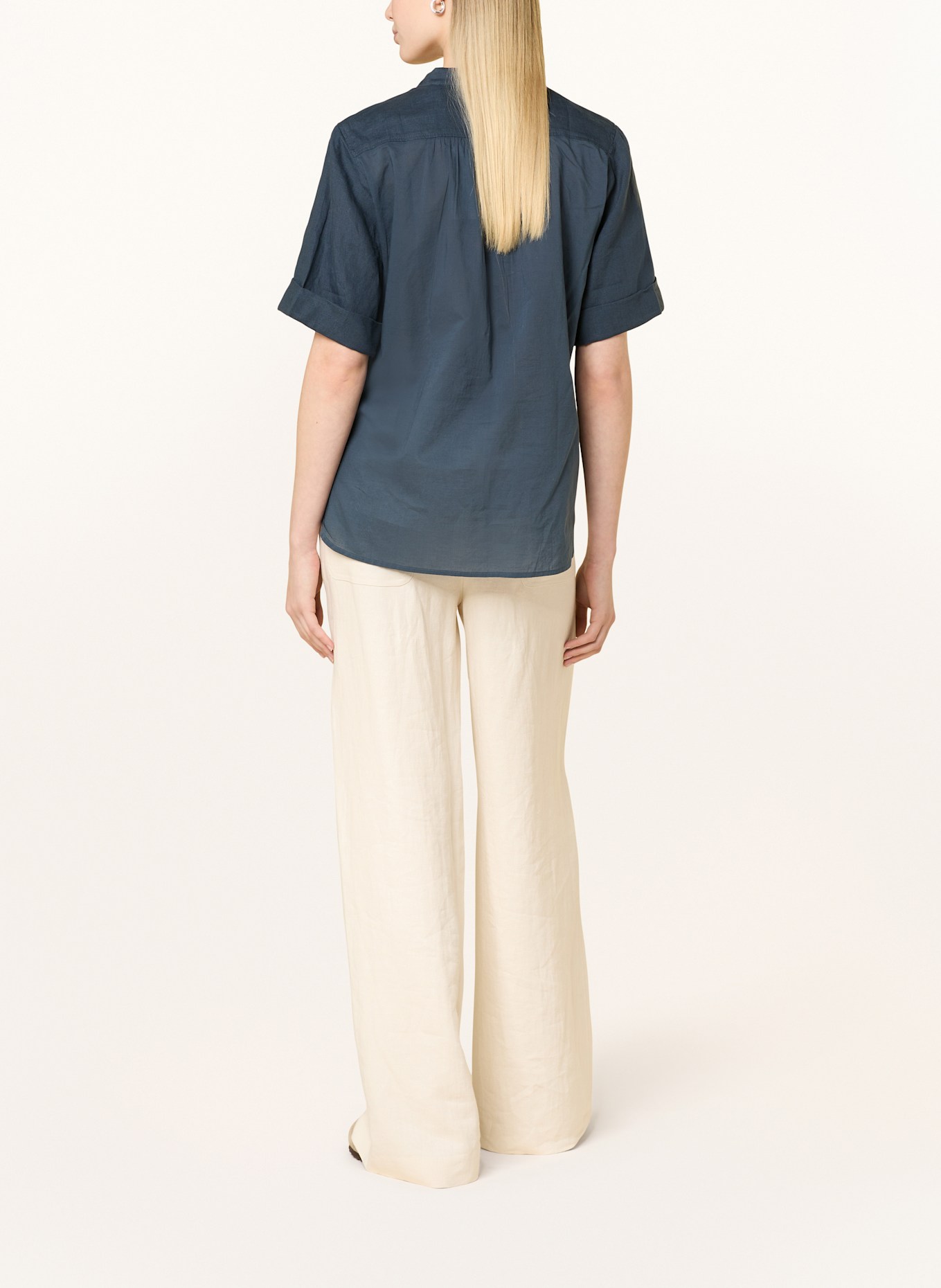 Marc O'Polo Blusenshirt aus Leinen: BLAU