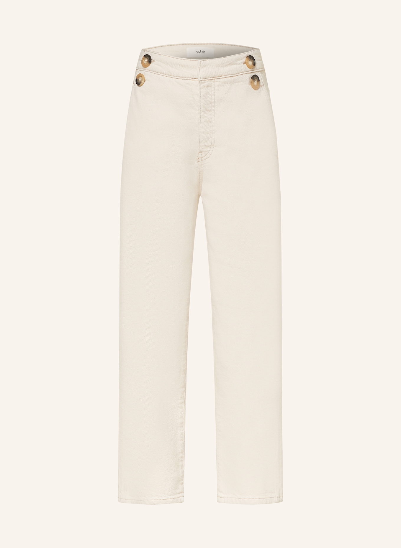 ba&sh 7/8-Jeans AIMMER: ECRU OFF WHITE