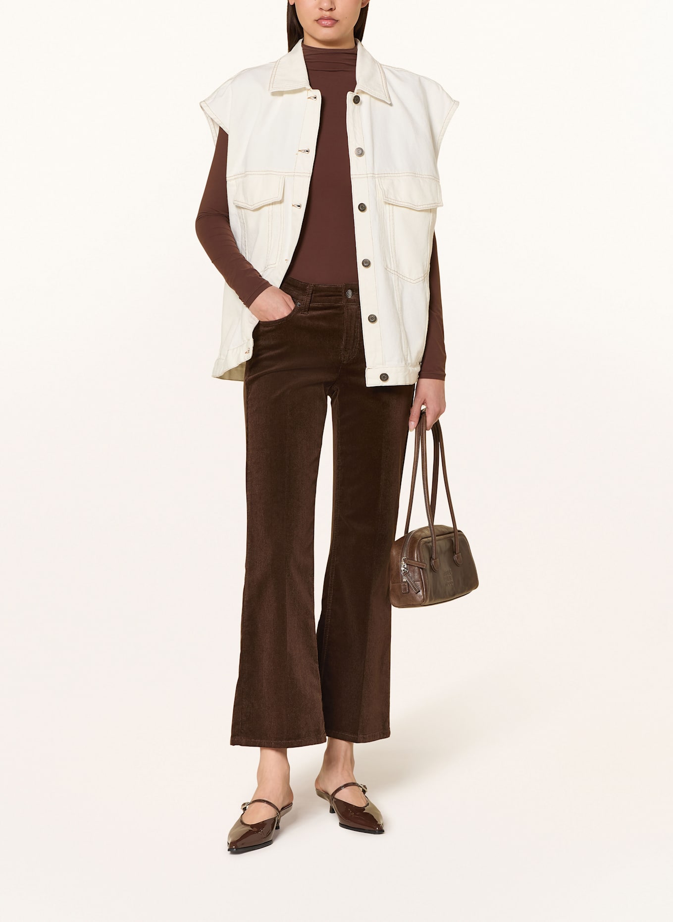 CAMBIO Cordhose FRANCESCA: DUNKELBRAUN