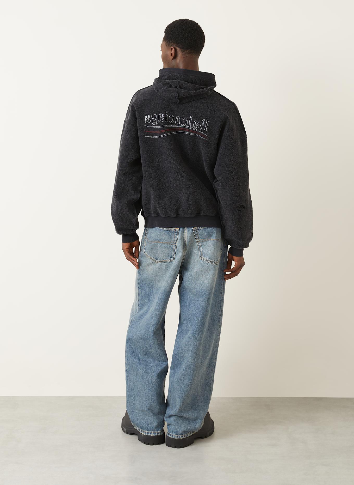 BALENCIAGA Sweatjacke: SCHWARZ