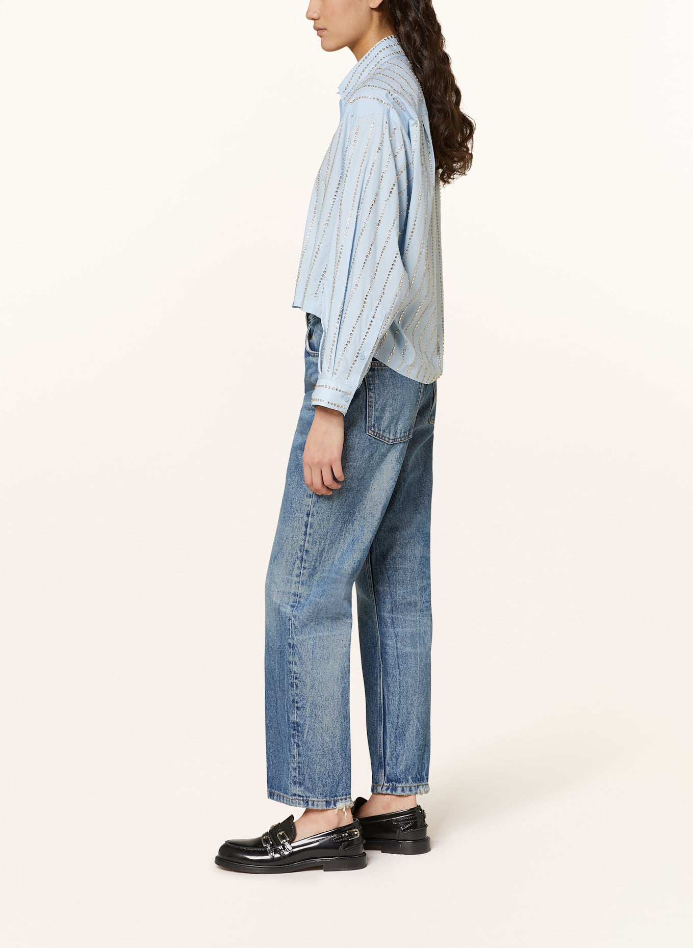 SANDRO Jeansy straight: 4785 BLUE JEAN