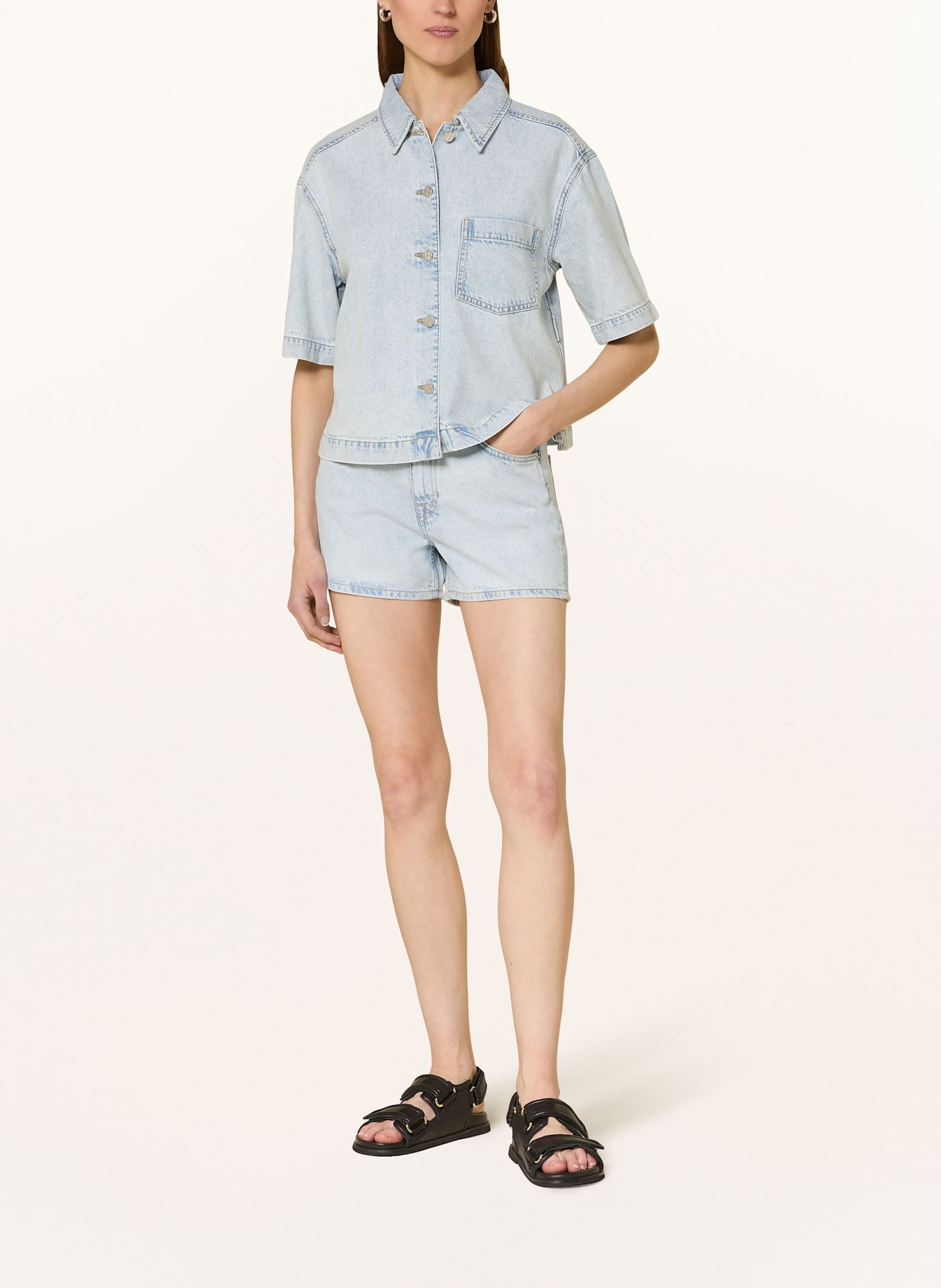 Marc O'Polo Jeansshorts: 029 bleach blue wash