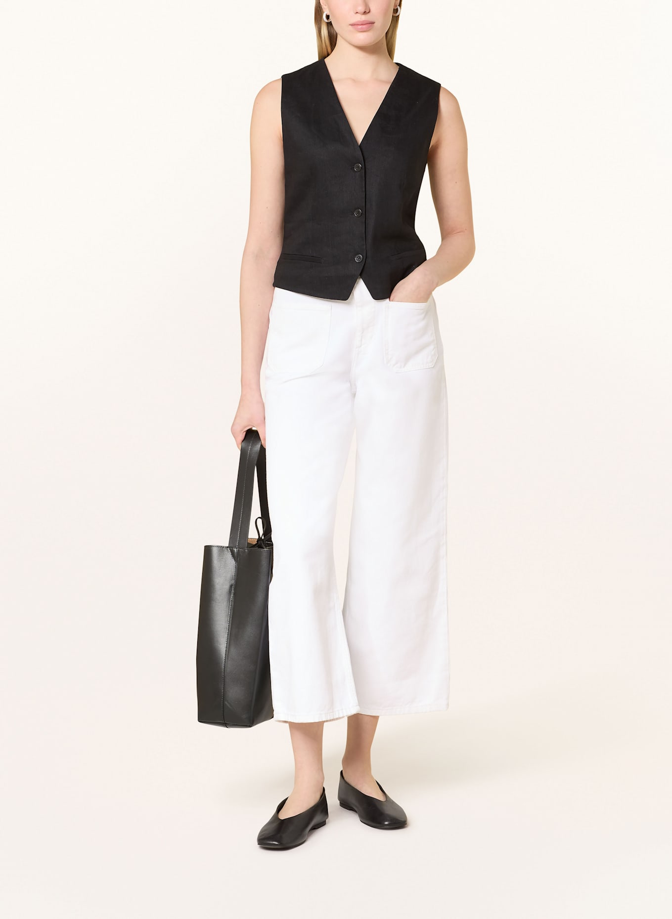 Marc O'Polo Jeans-Culotte TOLVA: WEISS