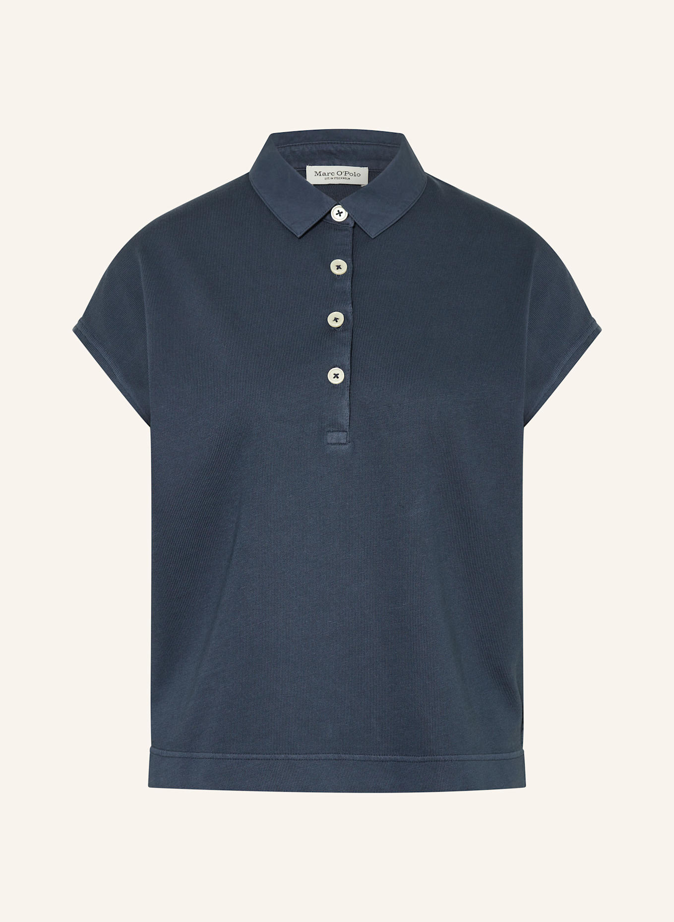 Marc O'Polo Jersey-Poloshirt: BLAU