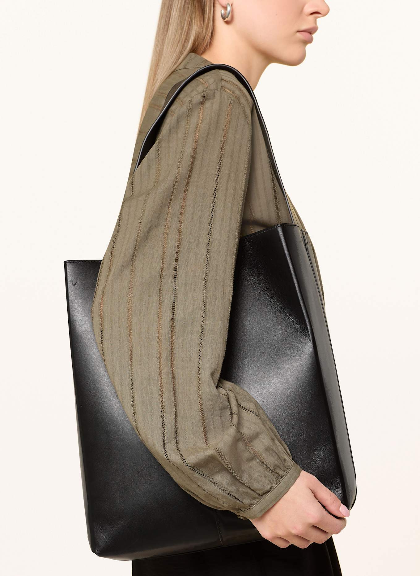 OPUS Blusenshirt FUEGA: OLIV