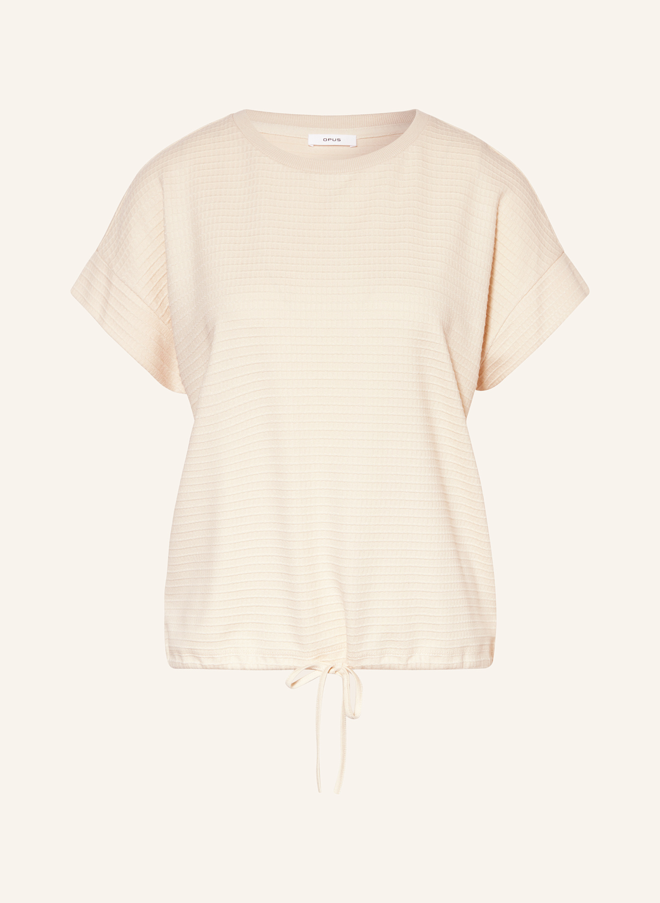 OPUS T-Shirt SOLKE: ECRU