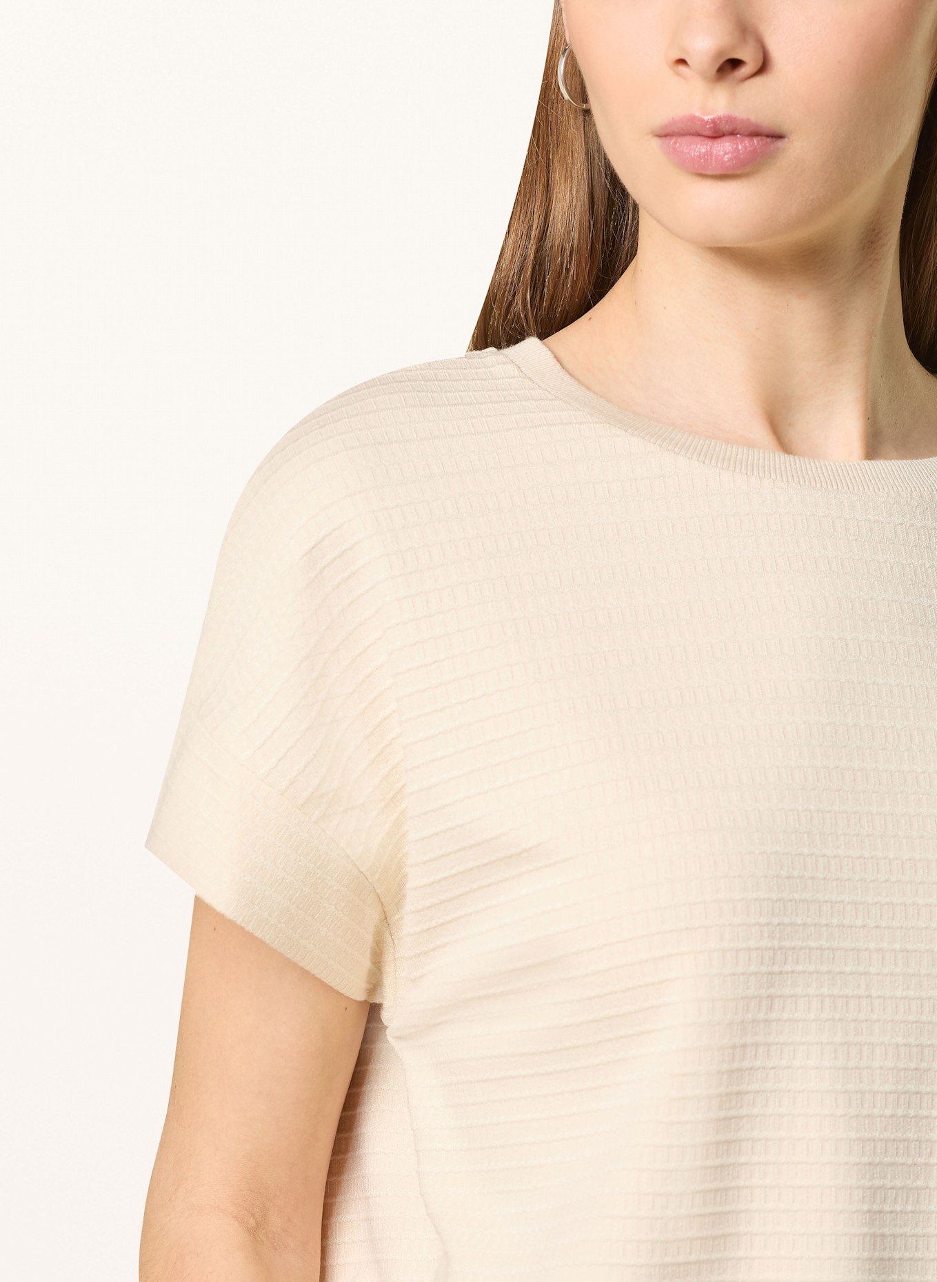 OPUS T-Shirt SOLKE: ECRU