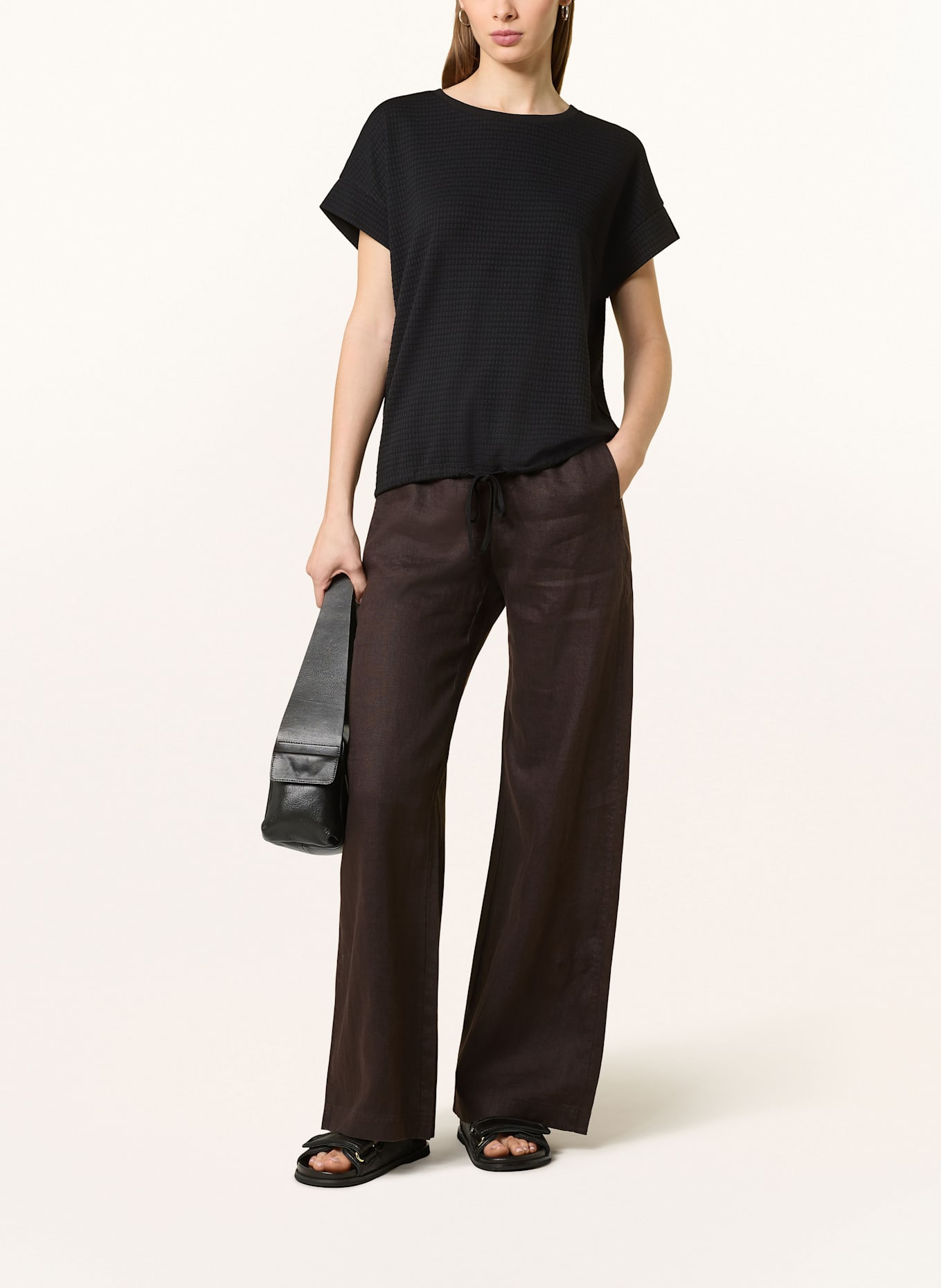 OPUS T-Shirt SOLKE: SCHWARZ