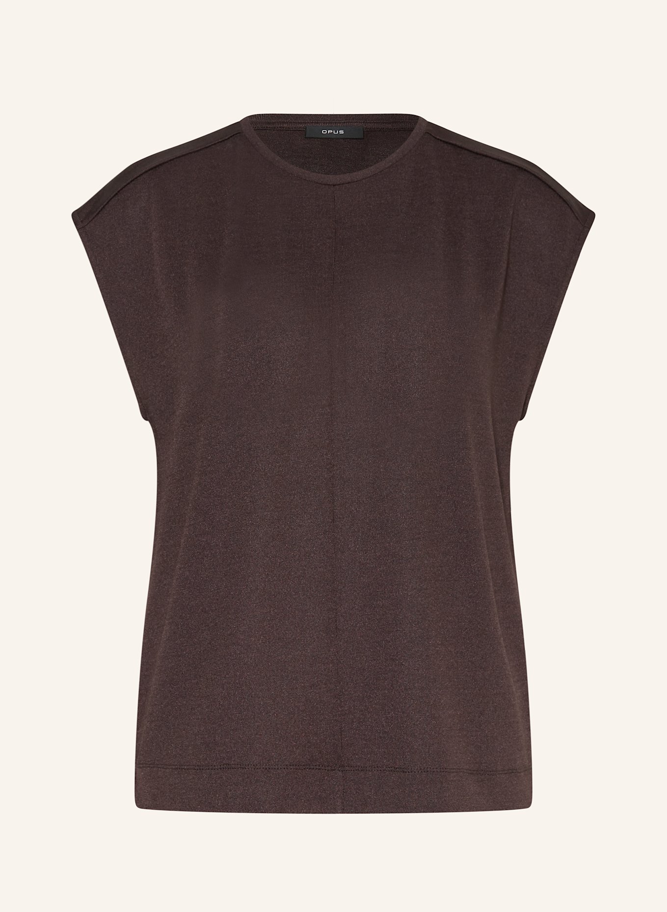 OPUS T-Shirt SLUMMI: DUNKELBRAUN