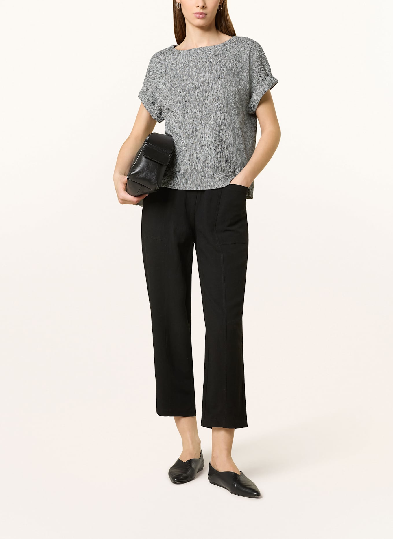 OPUS T-Shirt SIEKO: BLAUGRAU