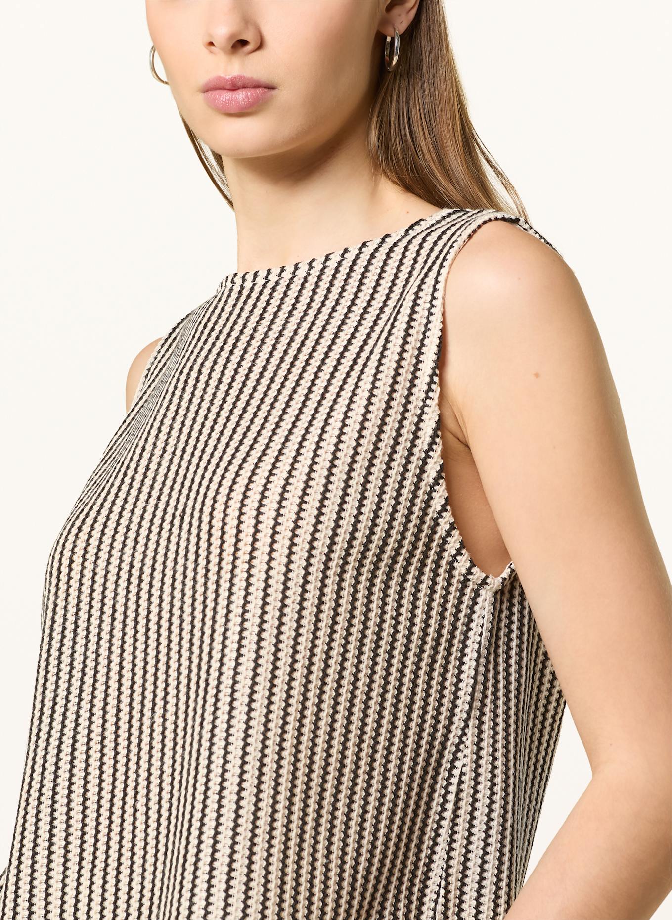 OPUS Stricktop ISOLCHEN: SCHWARZ/ ECRU