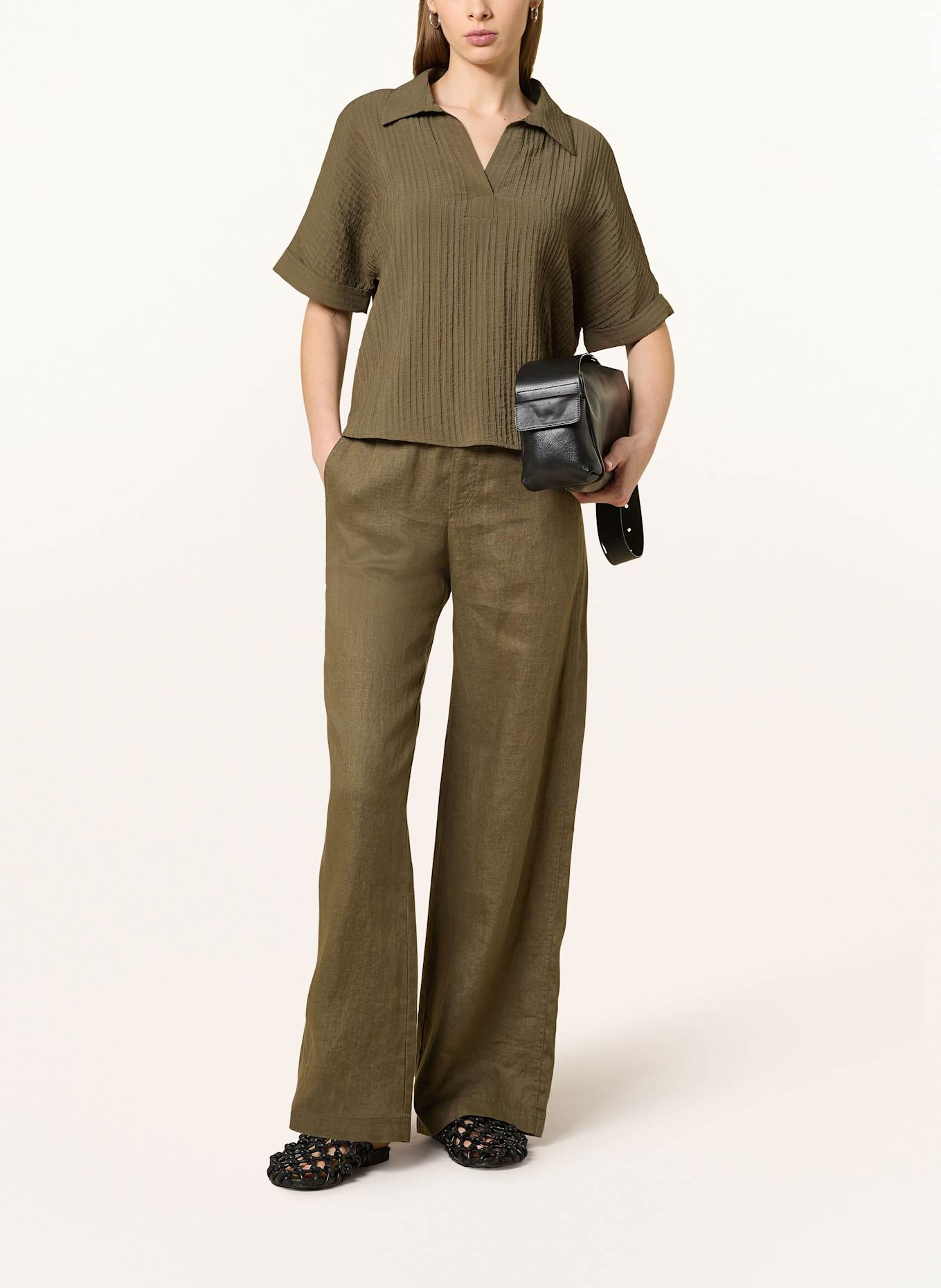OPUS Marlenehose MILENI aus Leinen: OLIV