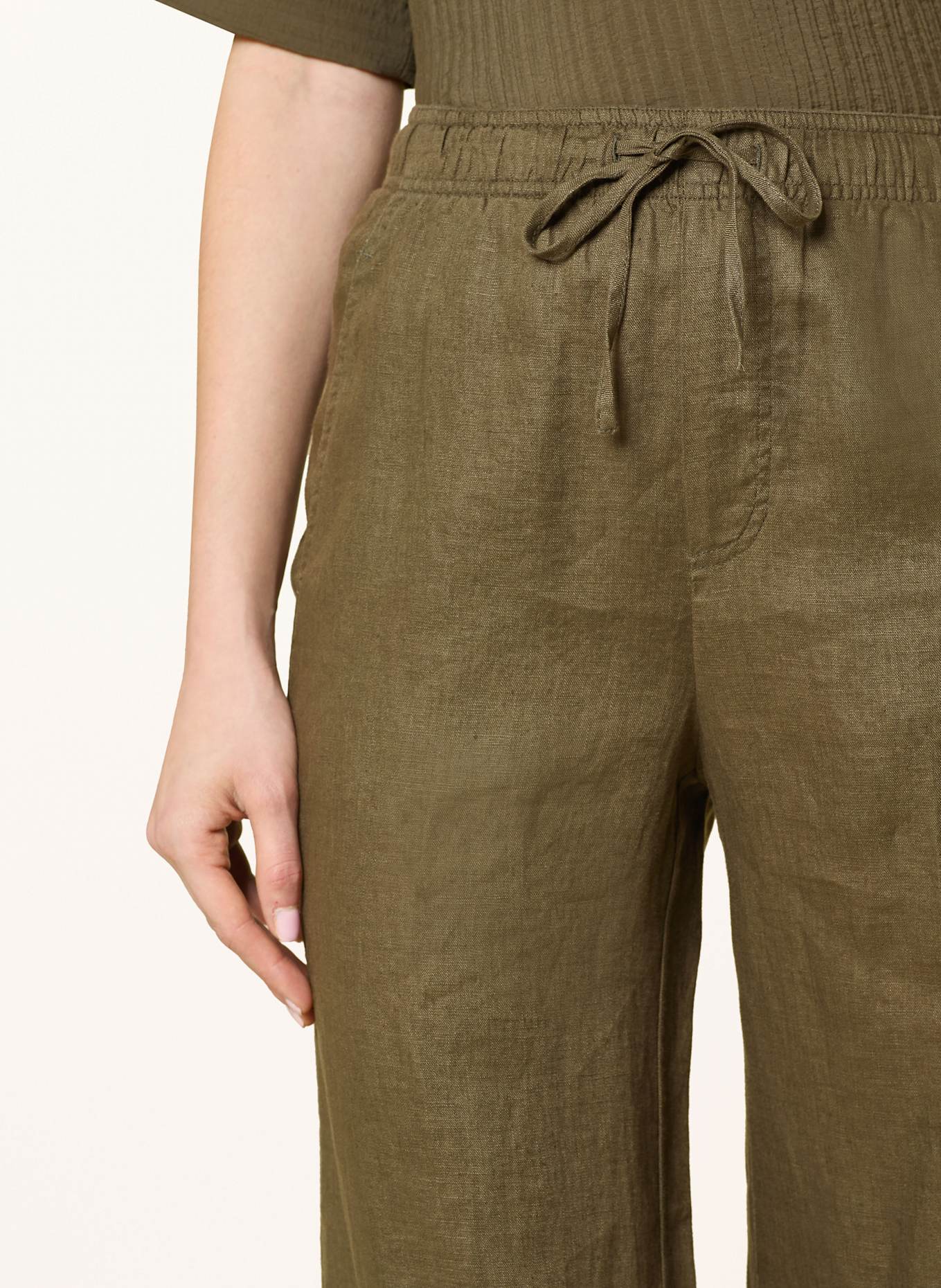 OPUS Marlenehose MILENI aus Leinen: OLIV