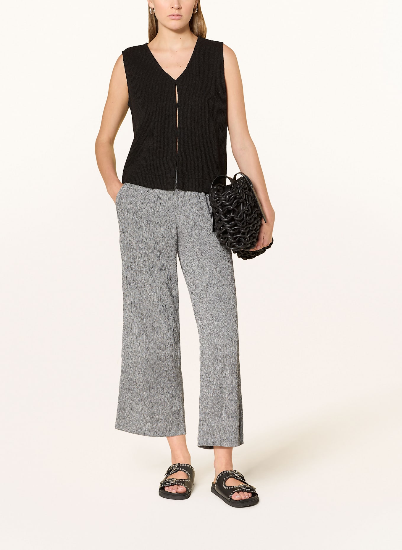 OPUS Culottes MILENI: GRAY