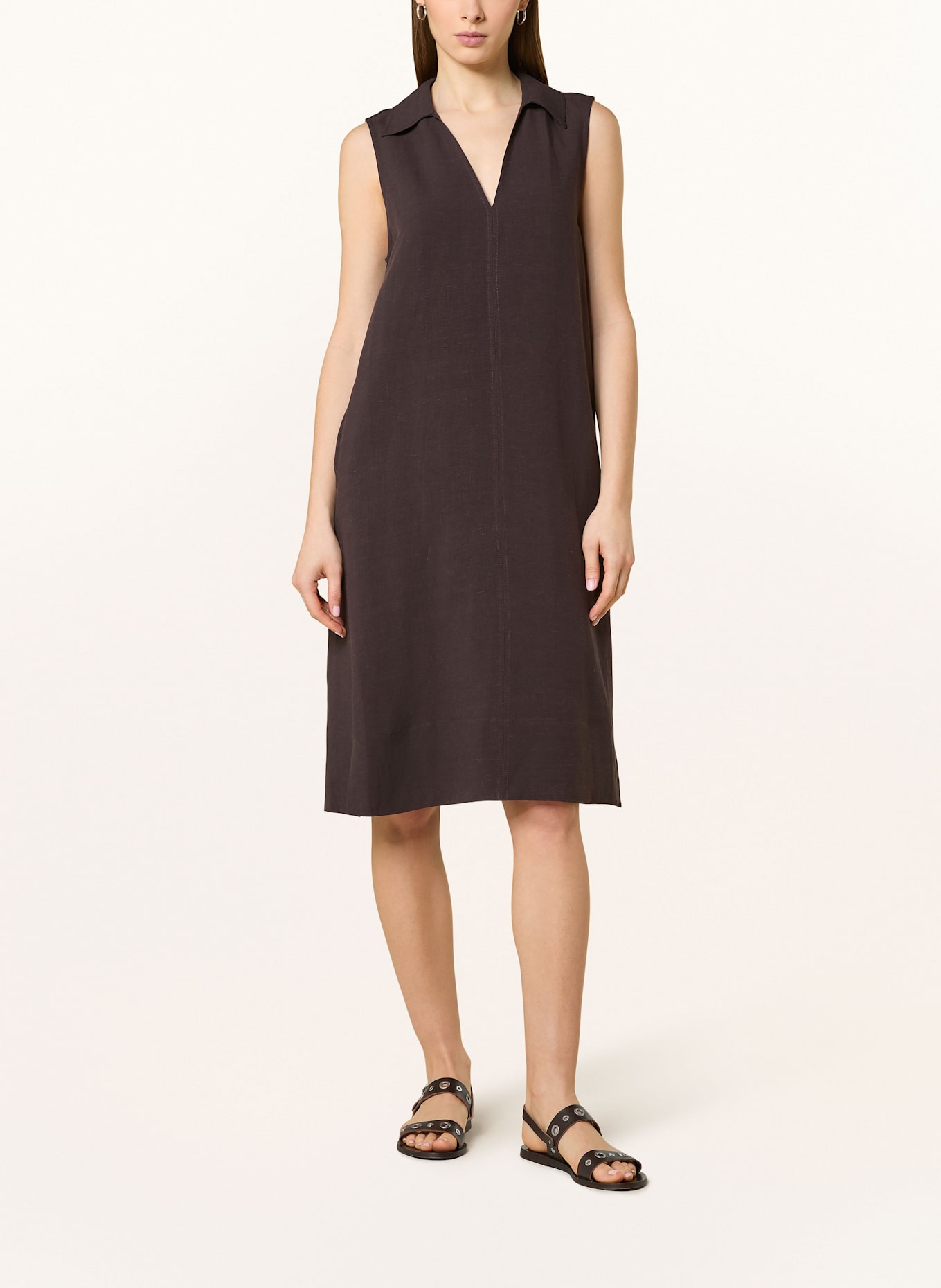 OPUS Kleid WIKA: DUNKELBRAUN