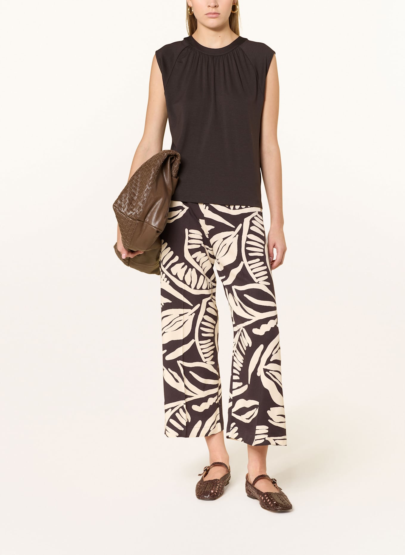 OPUS Culotte MISHA: DUNKELBRAUN/ CREME