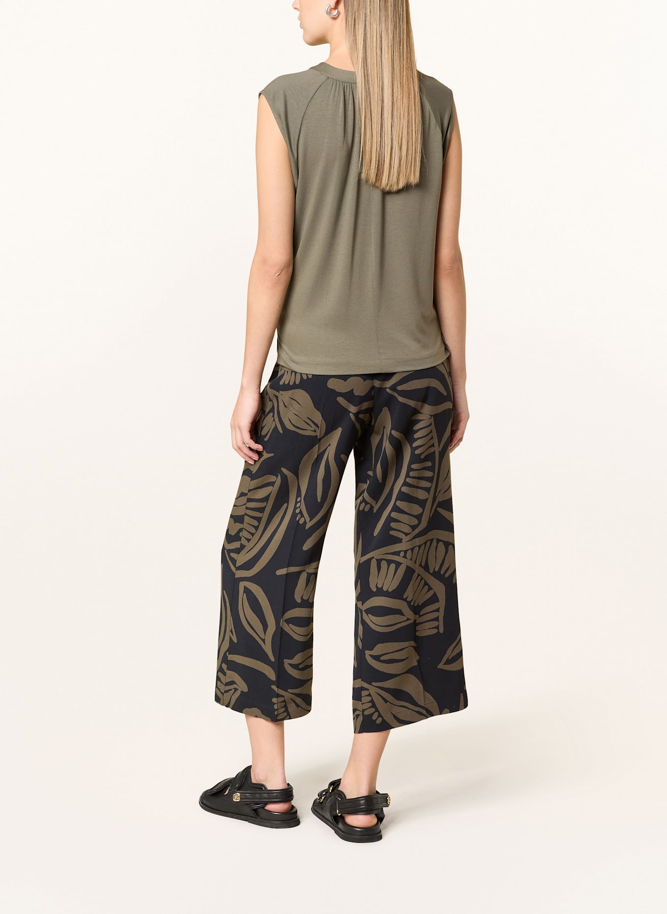 OPUS Culotte MISHA: KHAKI/ DUNKELBLAU