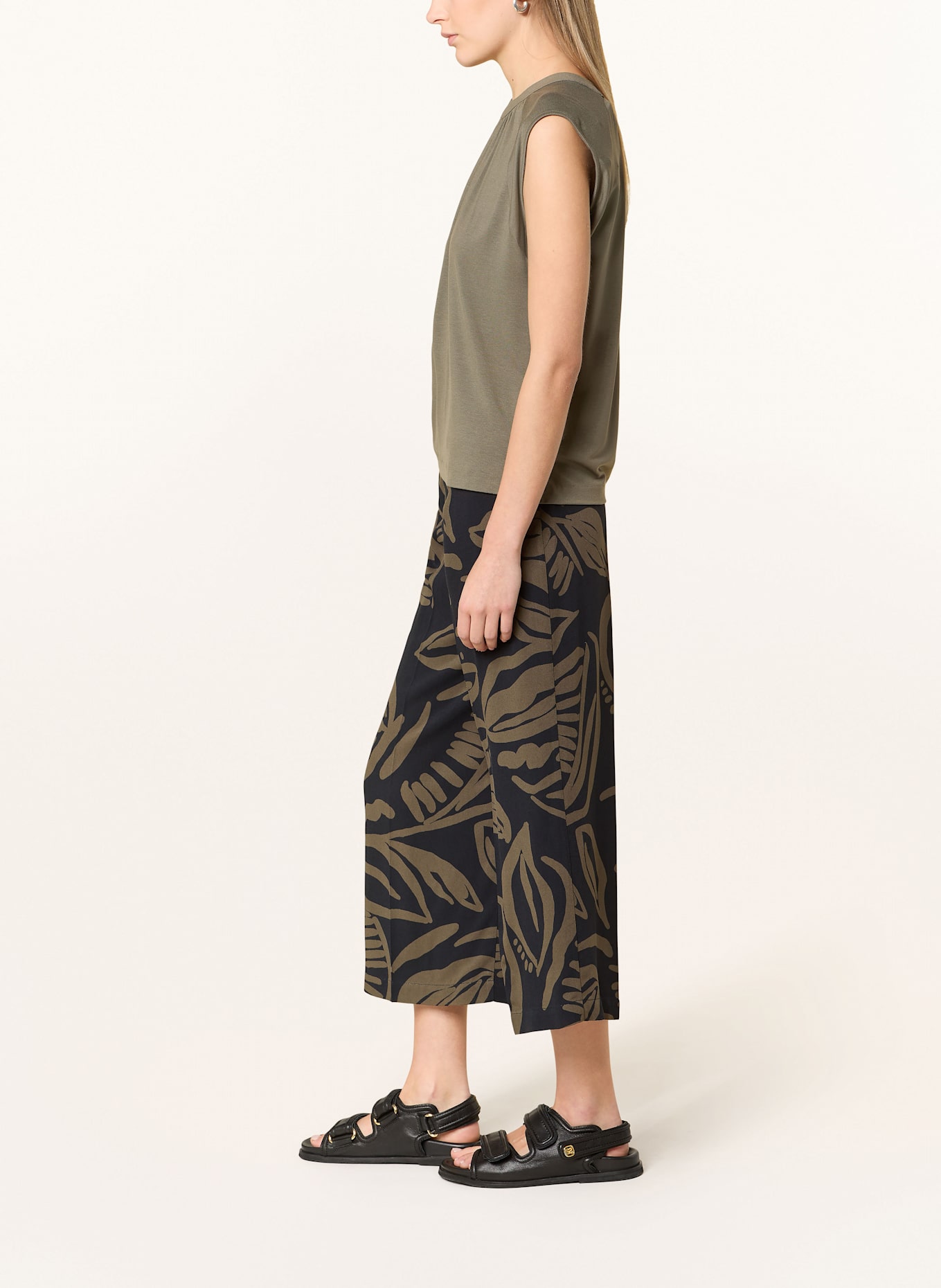 OPUS Culotte MISHA: KHAKI/ DUNKELBLAU