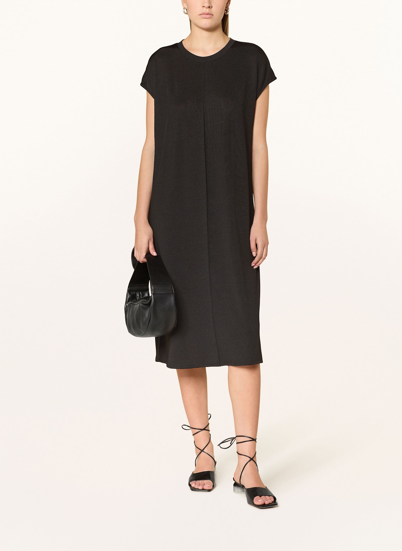 OPUS Jerseykleid WINJA: SCHWARZ