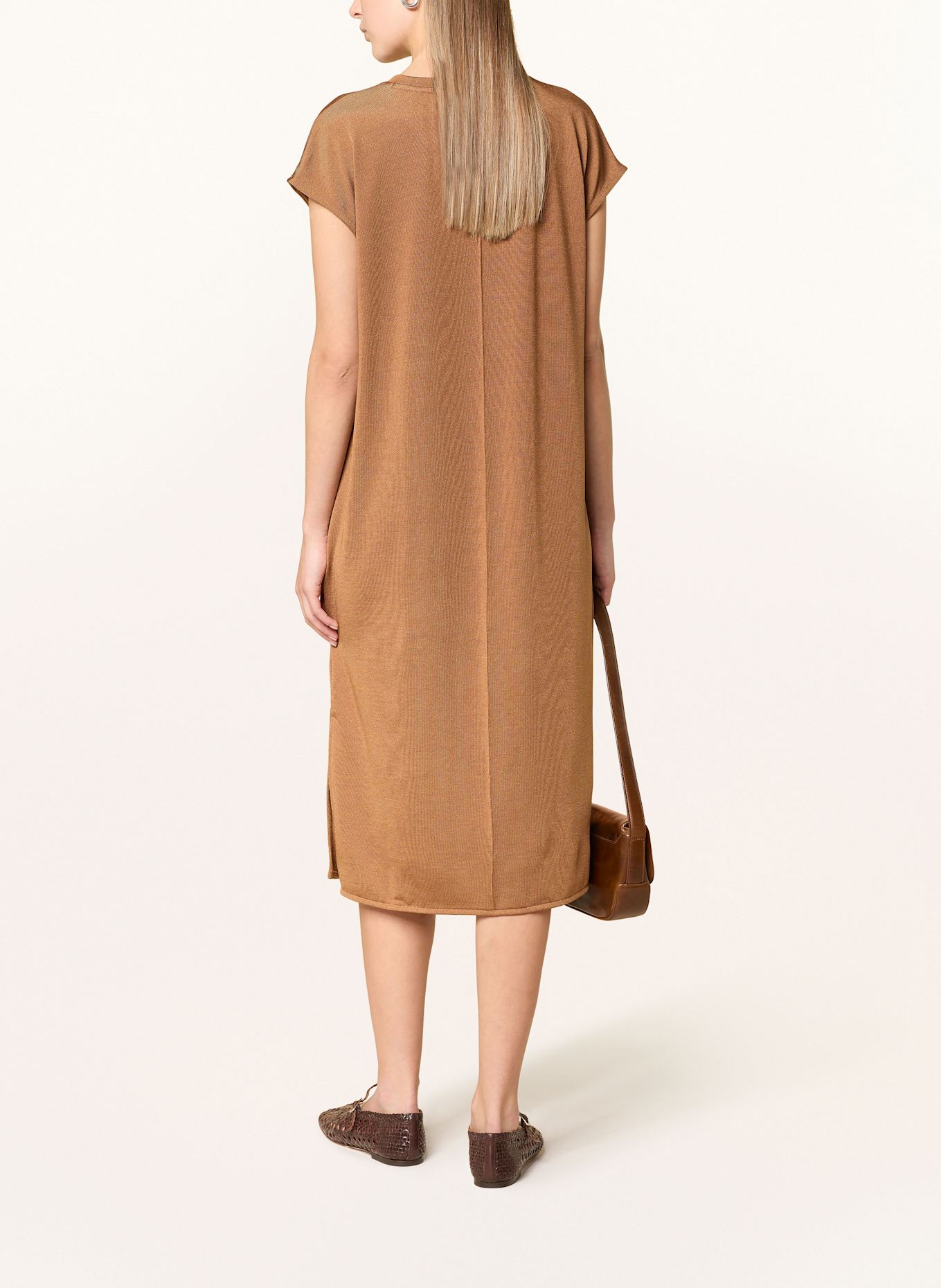OPUS Jerseykleid WINJA: COGNAC