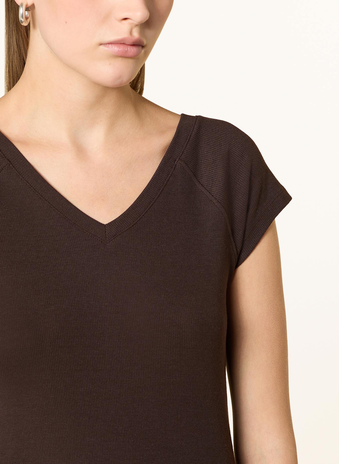 OPUS T-Shirt SAVELLA: DUNKELBRAUN