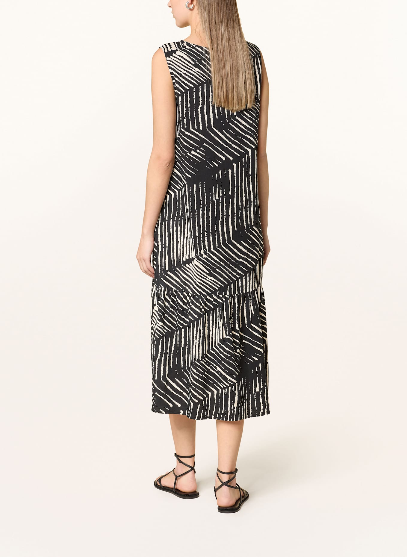 OPUS Kleid WICY: SCHWARZ/ ECRU