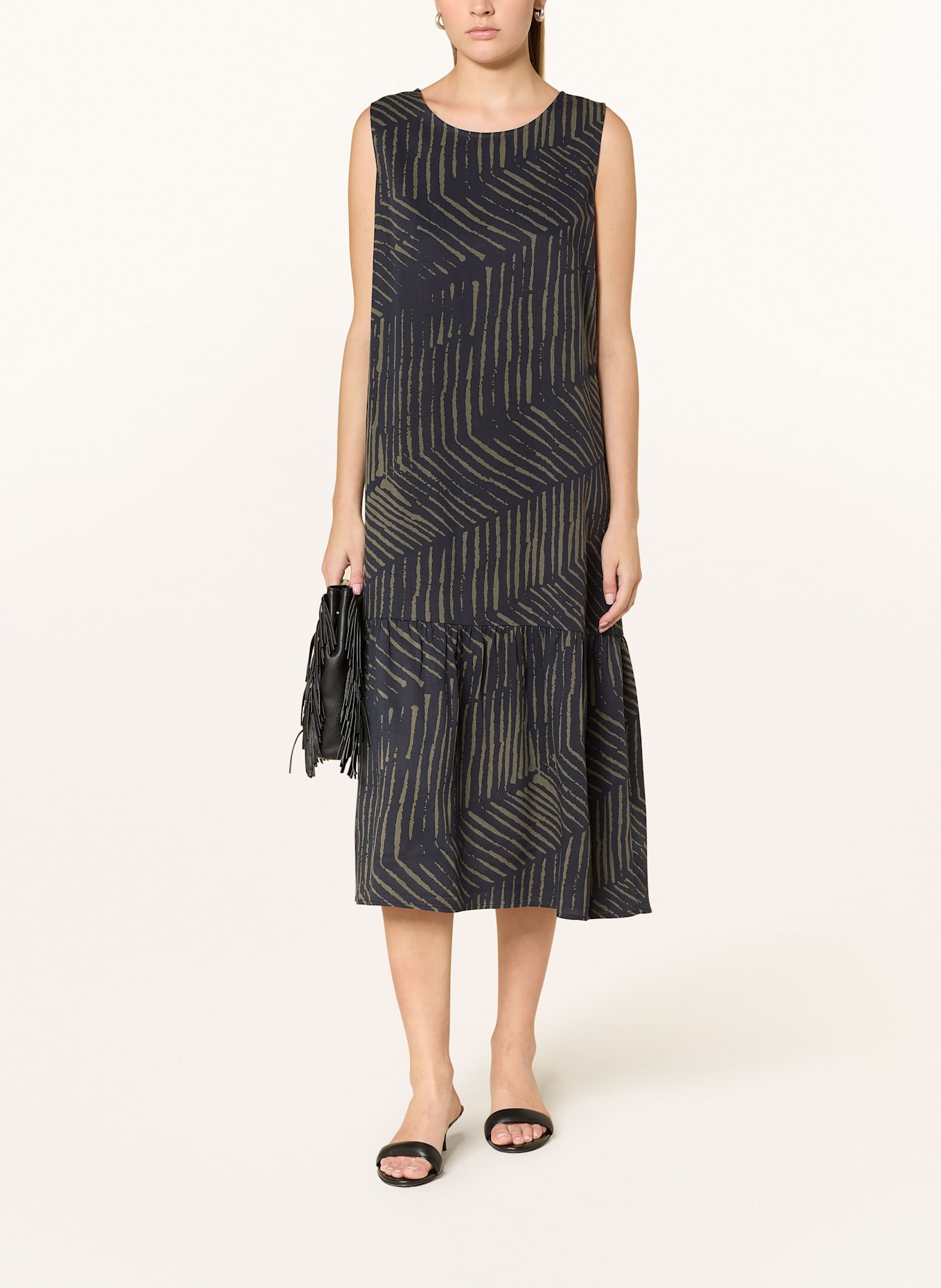 OPUS Kleid WICY: DUNKELBLAU/ OLIV