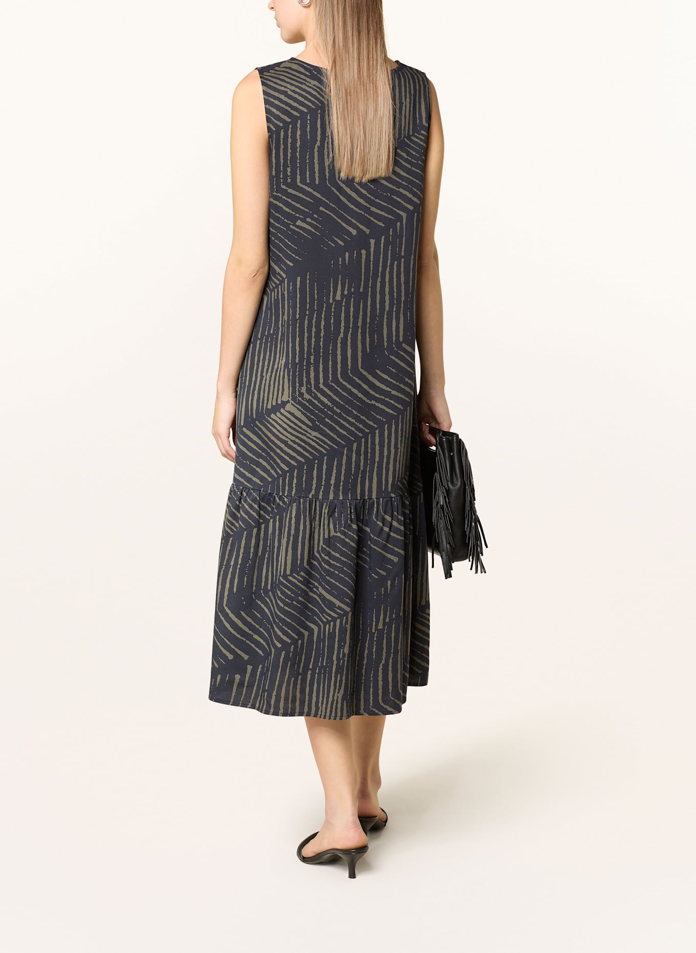 OPUS Kleid WICY: DUNKELBLAU/ OLIV