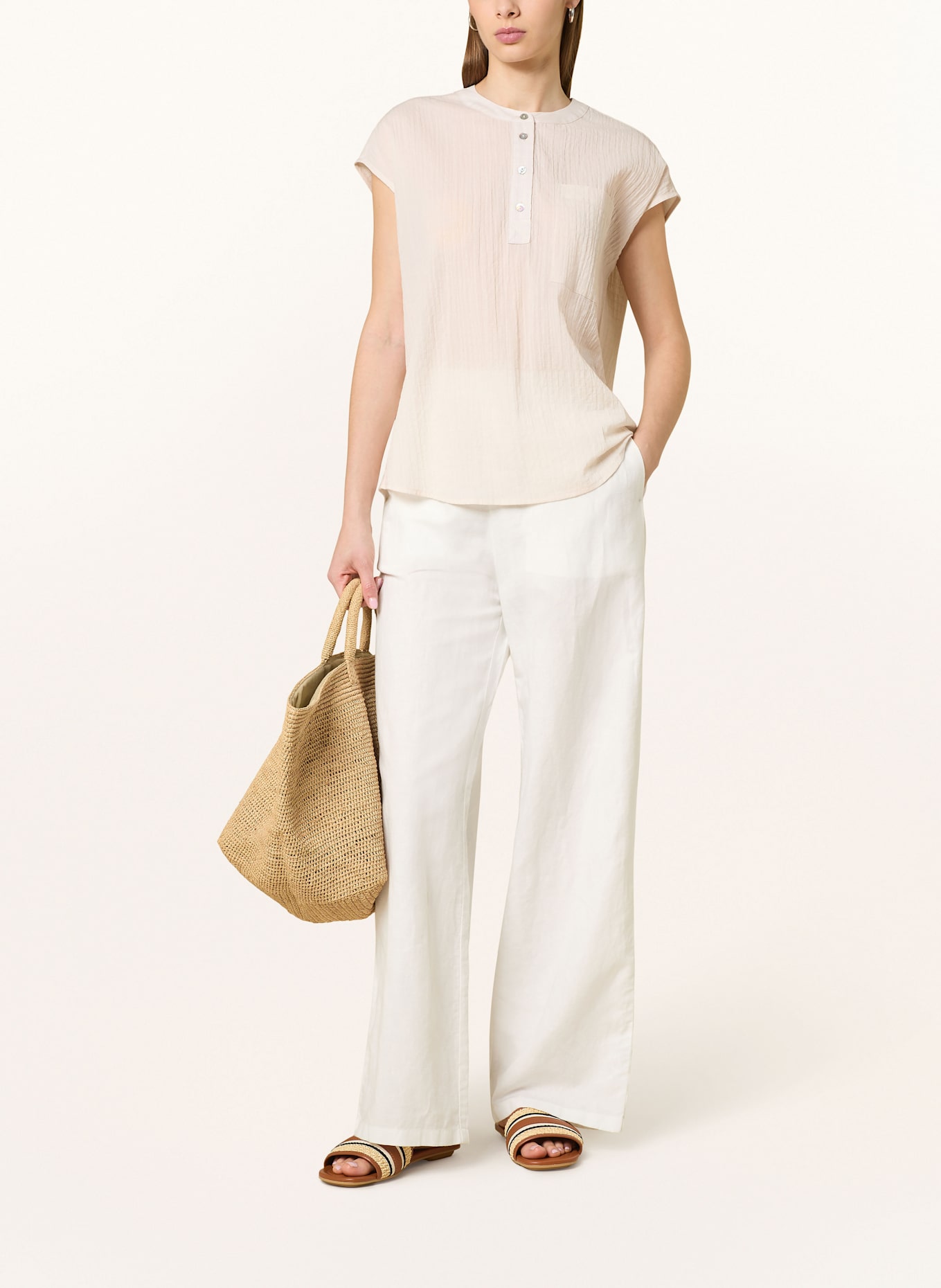 OPUS Blouse top FAMALI: CREAM