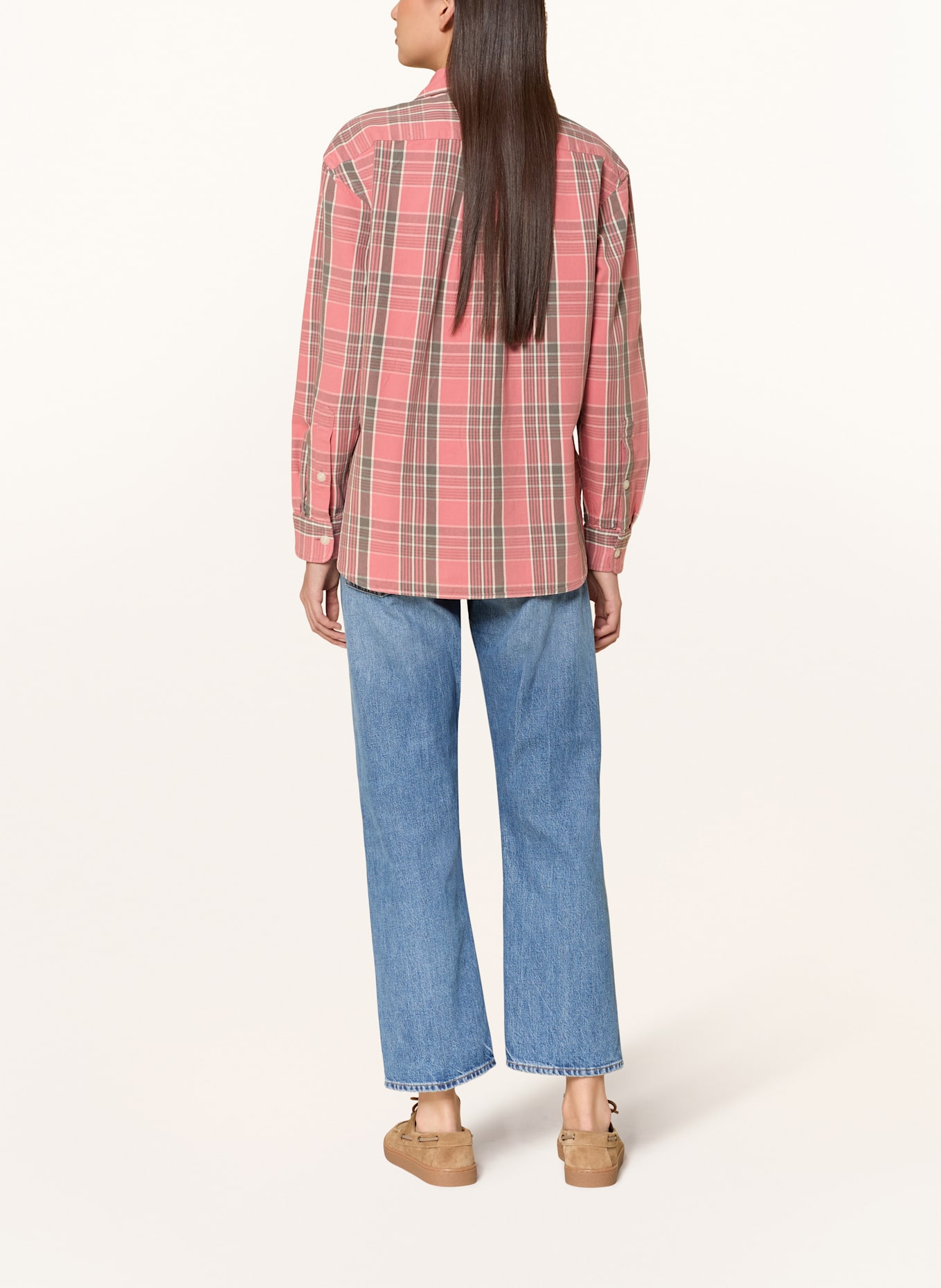 POLO RALPH LAUREN Hemdbluse: HELLROT / KHAKI