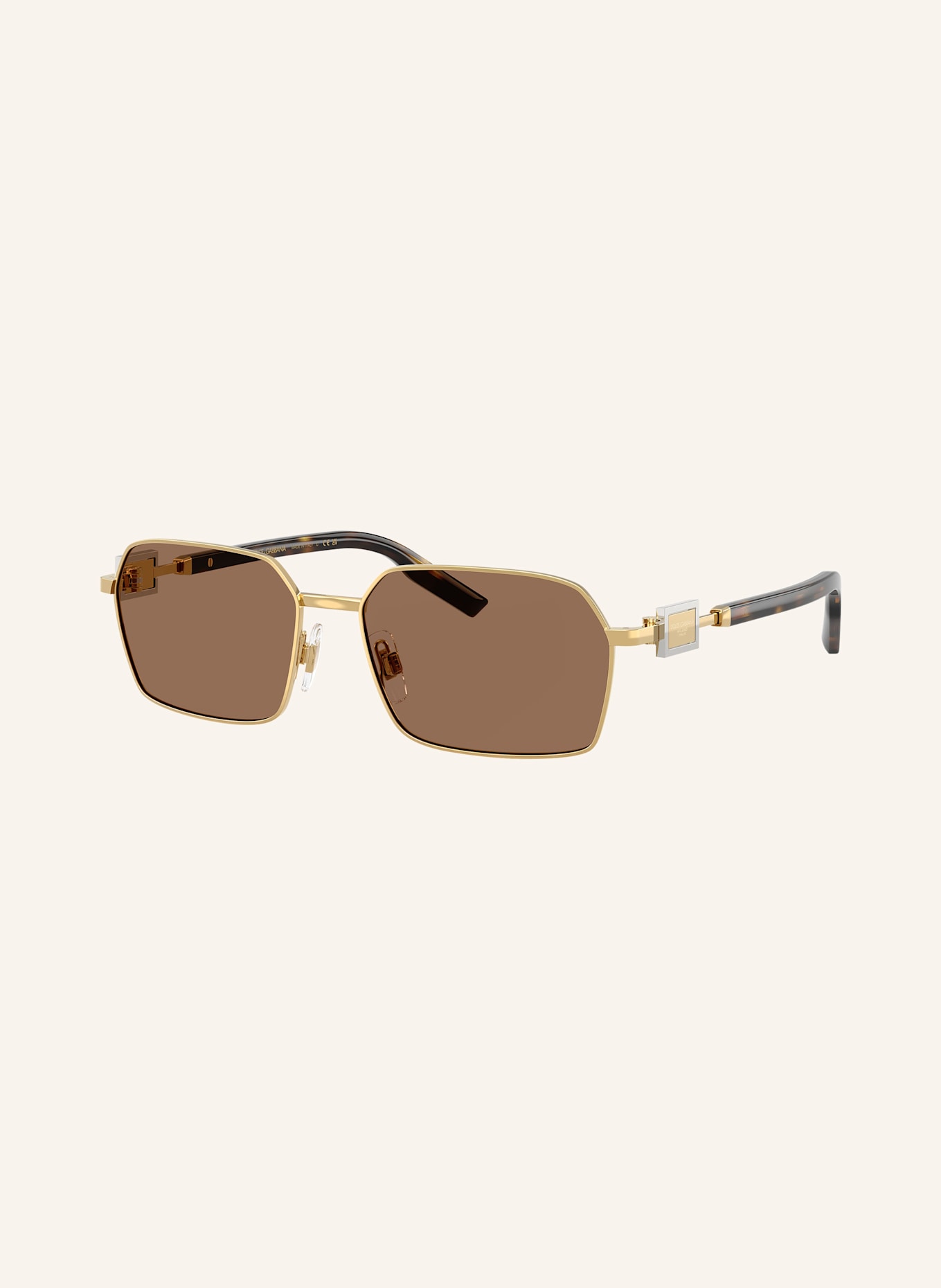 DOLCE & GABBANA Sonnenbrille DG2316: FEB-73 - GOLD/ BRAUN