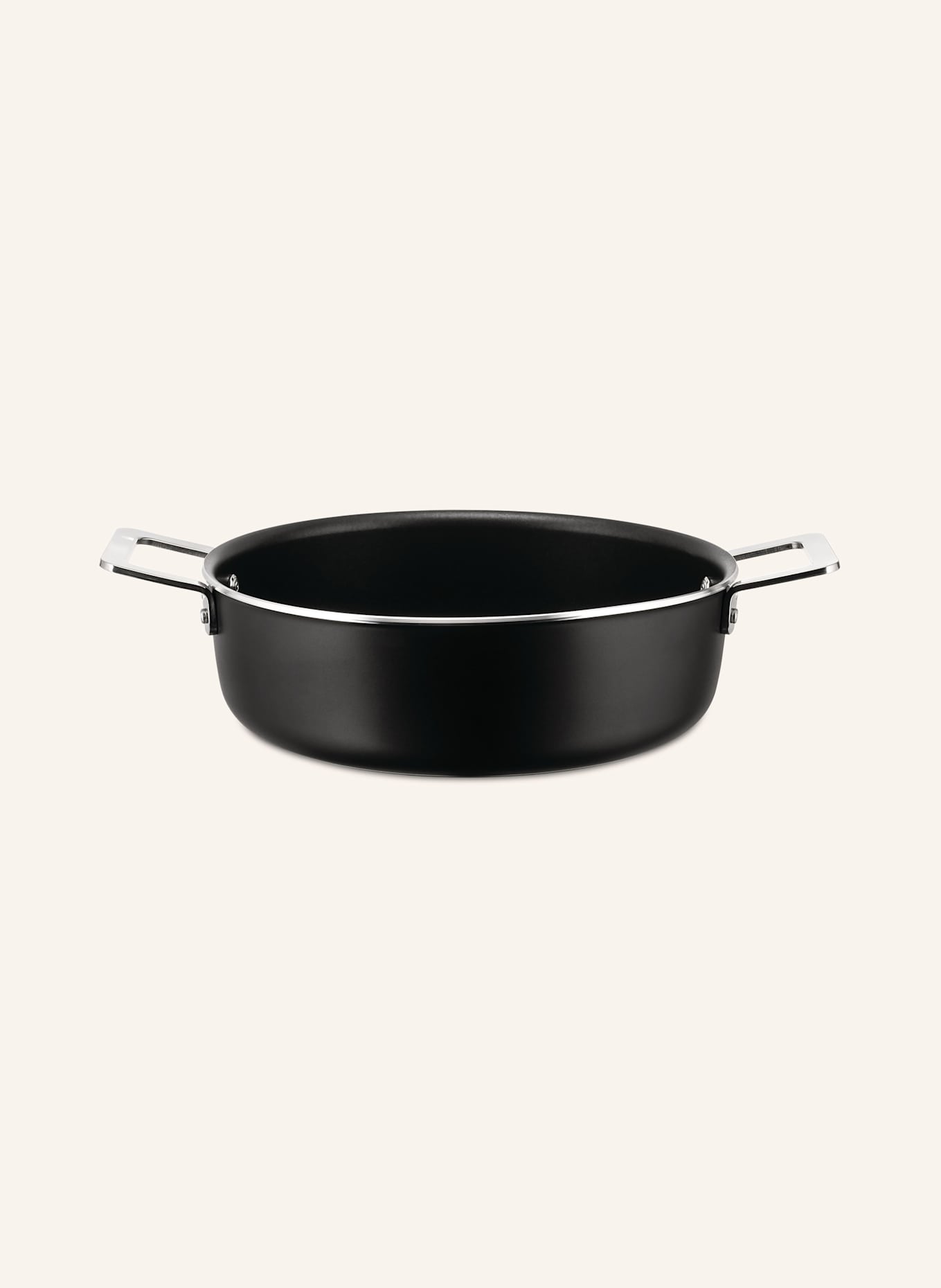 ALESSI 6-tlg. Kochgeschirr-Set POTS&PANS: SCHWARZ / SILBER