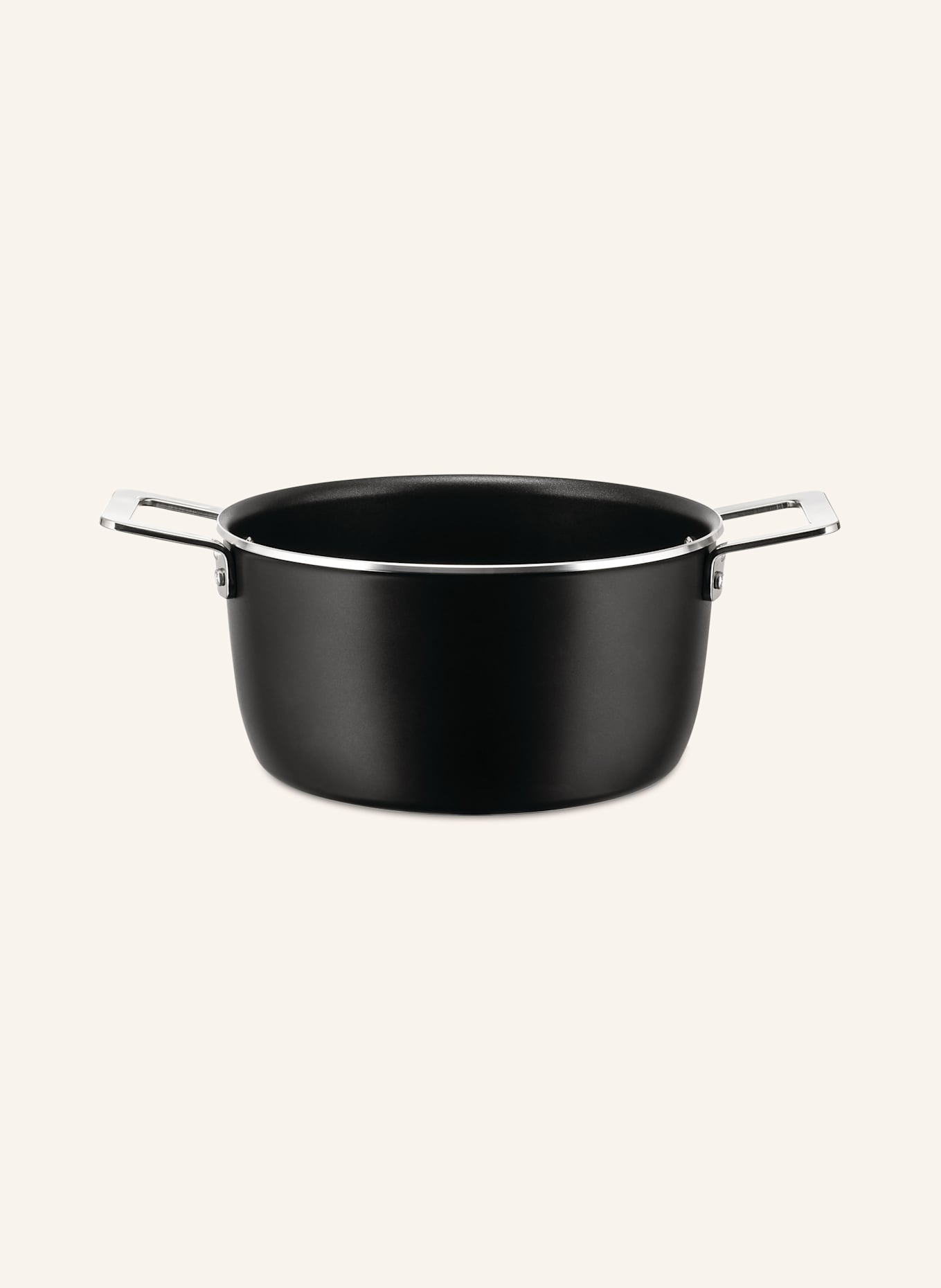 ALESSI 6-tlg. Kochgeschirr-Set POTS&PANS: SCHWARZ / SILBER