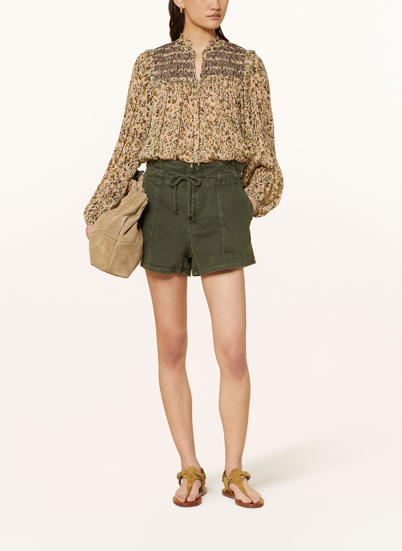 ba&sh Jeansshorts FABO: KHAKI