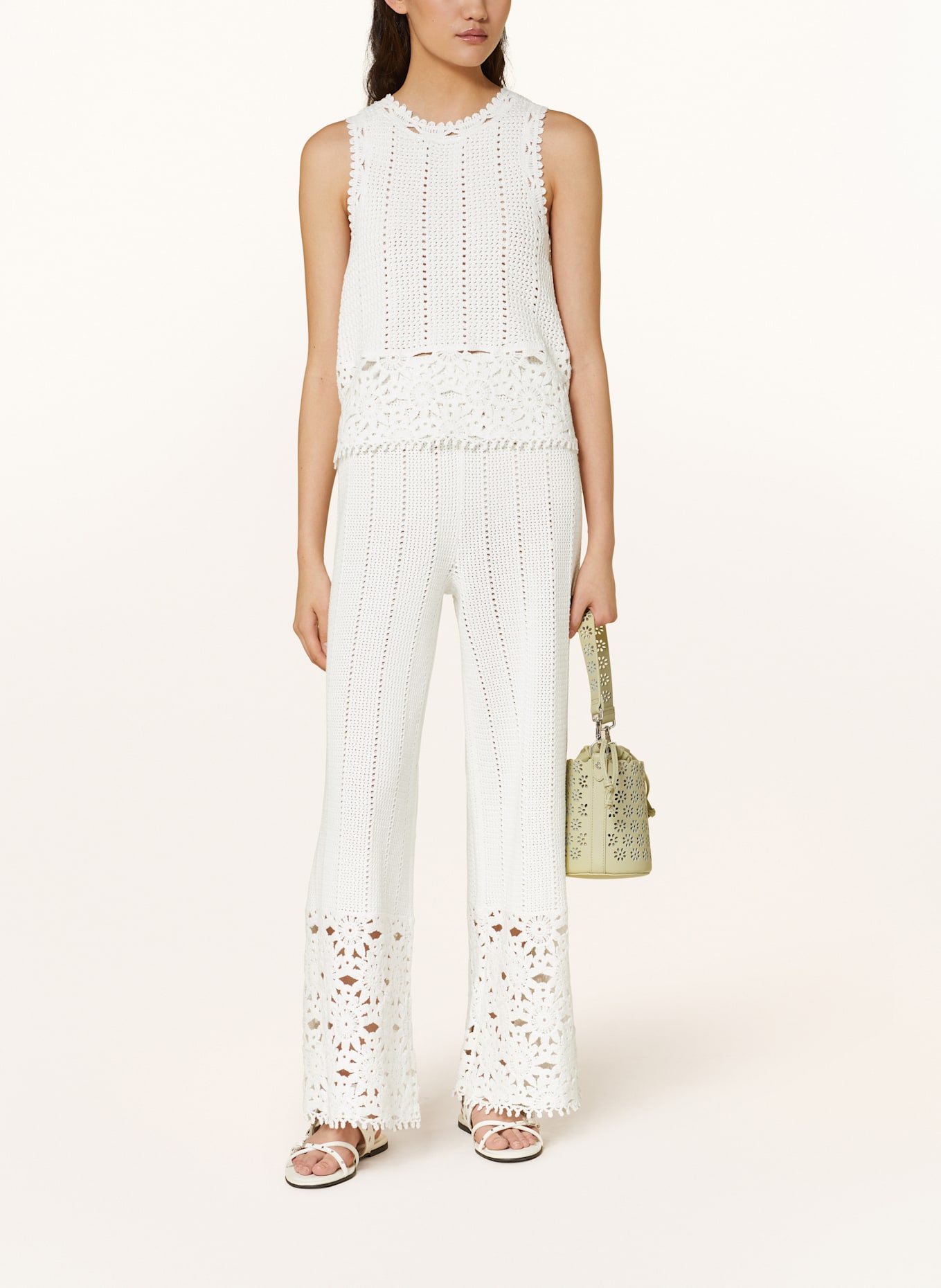 maje Strickhose: WEISS