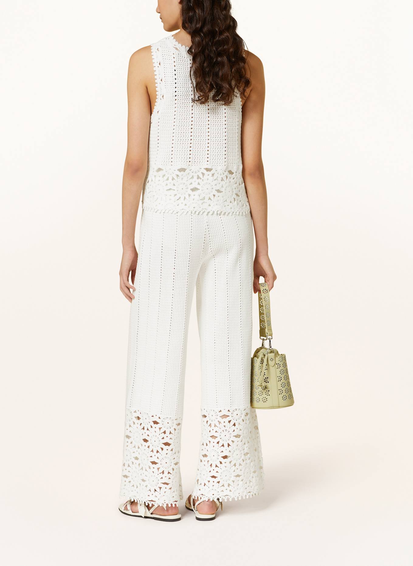 maje Strickhose: WEISS