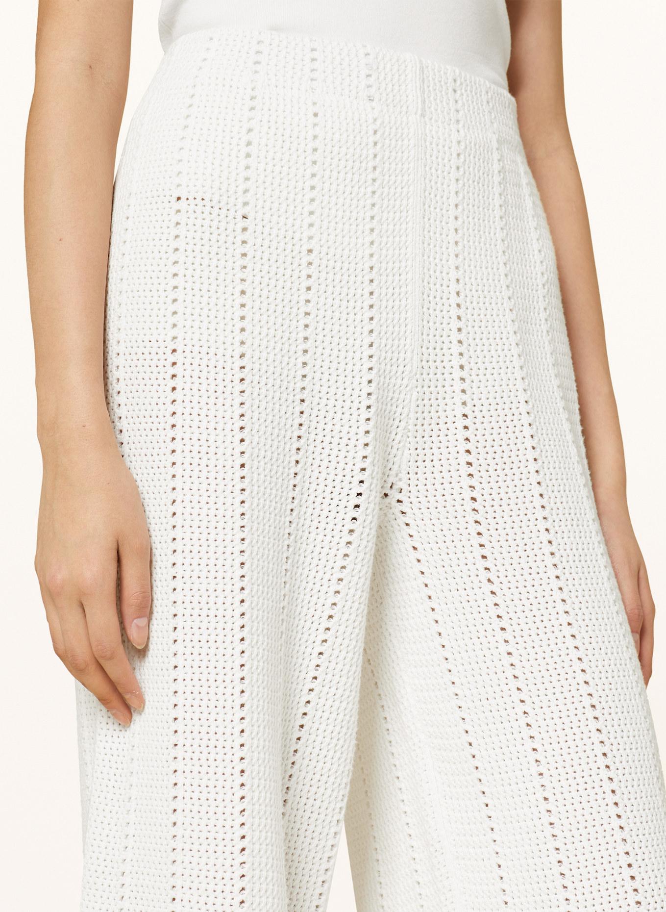 maje Strickhose: WEISS
