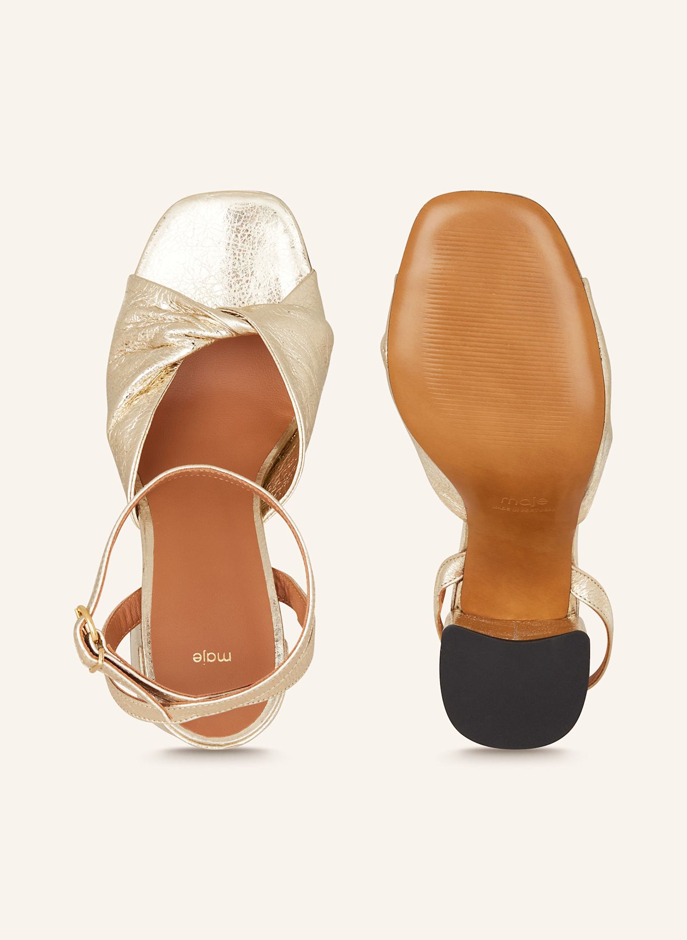 maje Sandaletten: GOLD