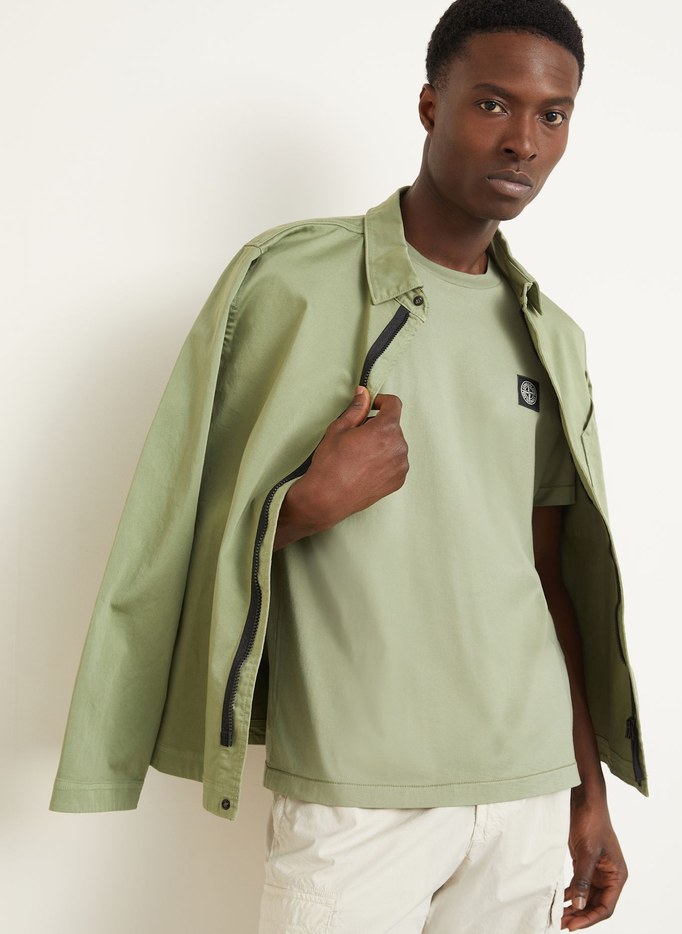 STONE ISLAND T-Shirt: OLIV