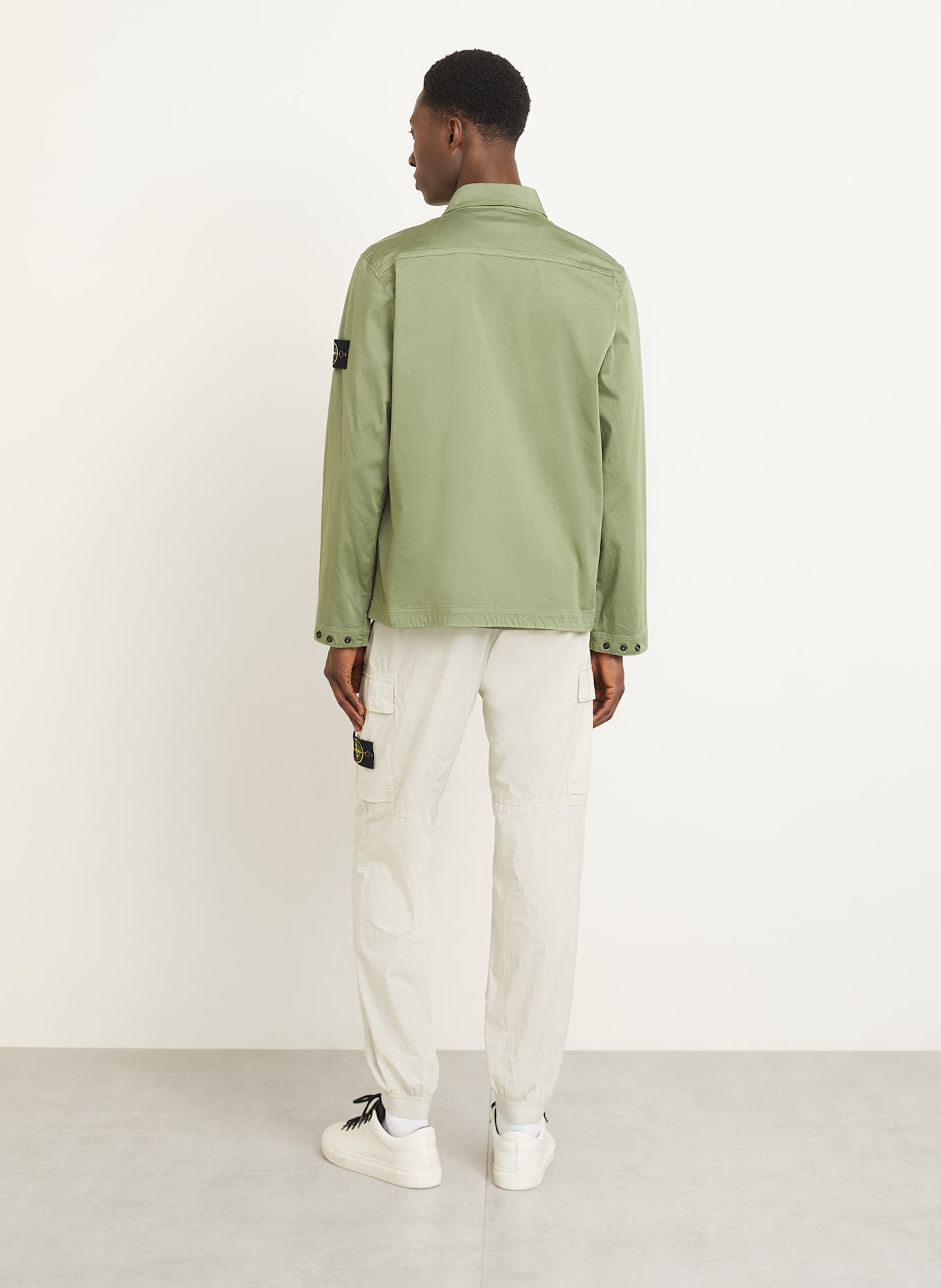 STONE ISLAND Overshirt: OLIV