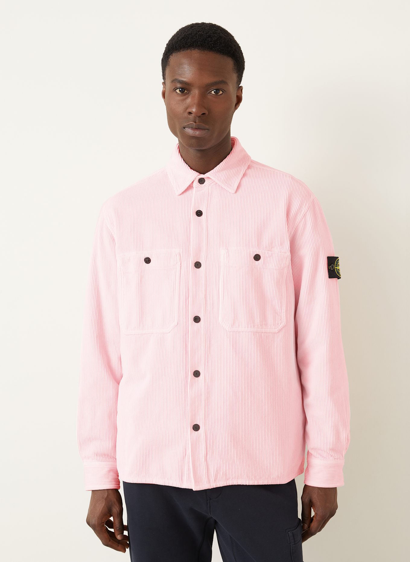 STONE ISLAND Cord-Overjacket: PINK