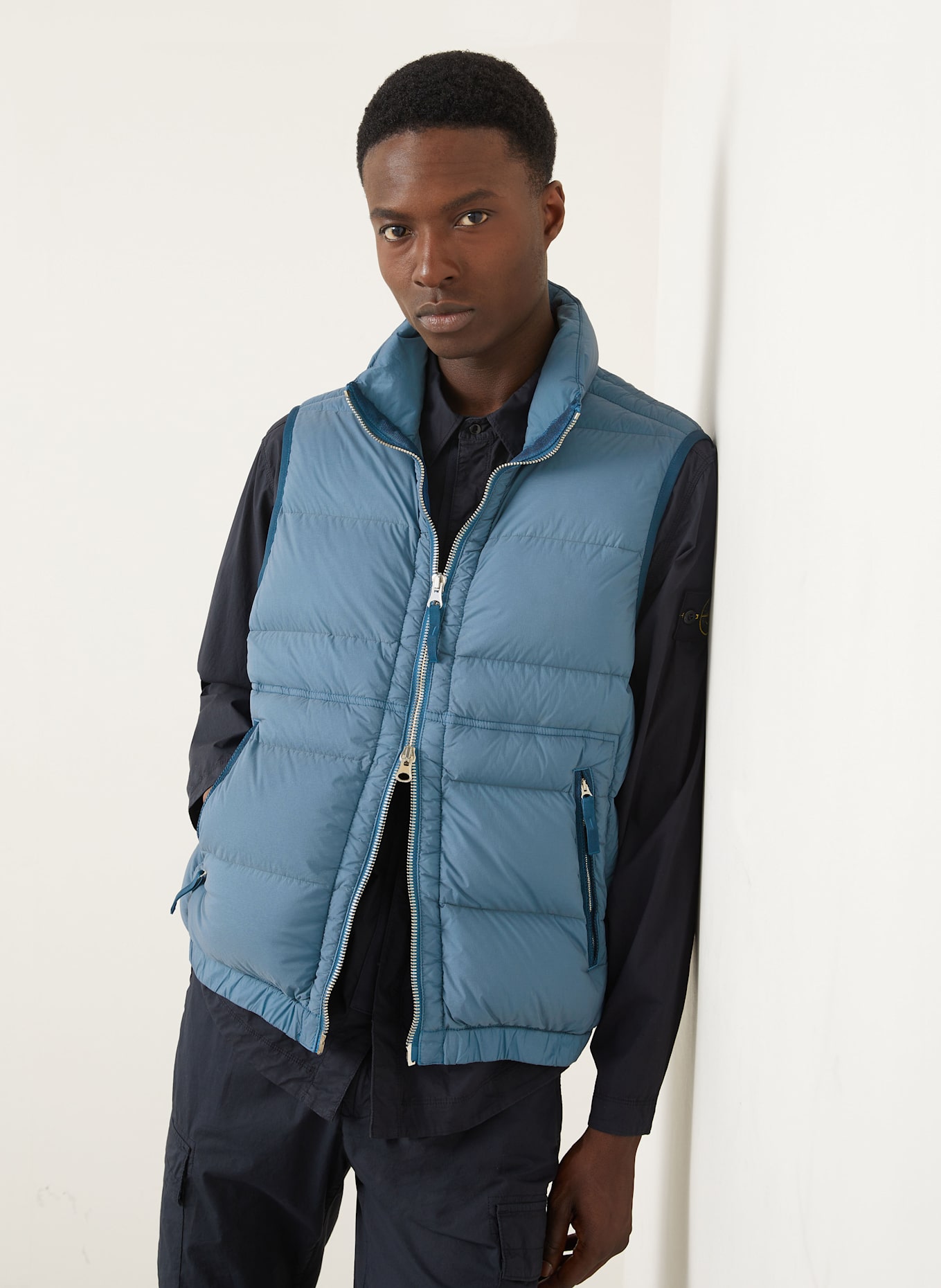 STONE ISLAND Daunenweste: BLAU