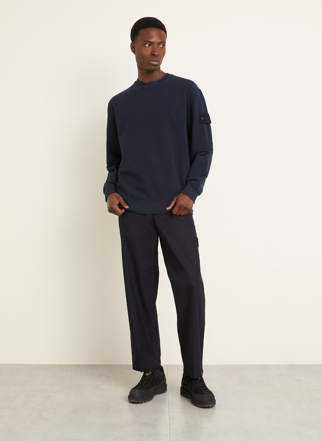 STONE ISLAND Sweatshirt GHOST: DUNKELBLAU