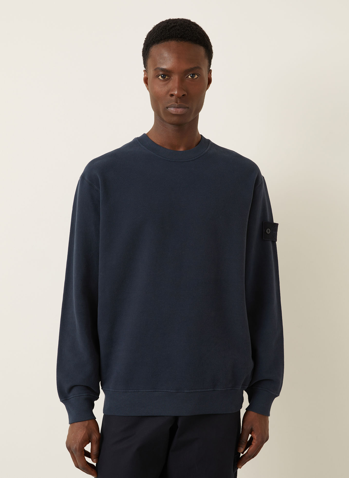 STONE ISLAND Sweatshirt GHOST: DUNKELBLAU